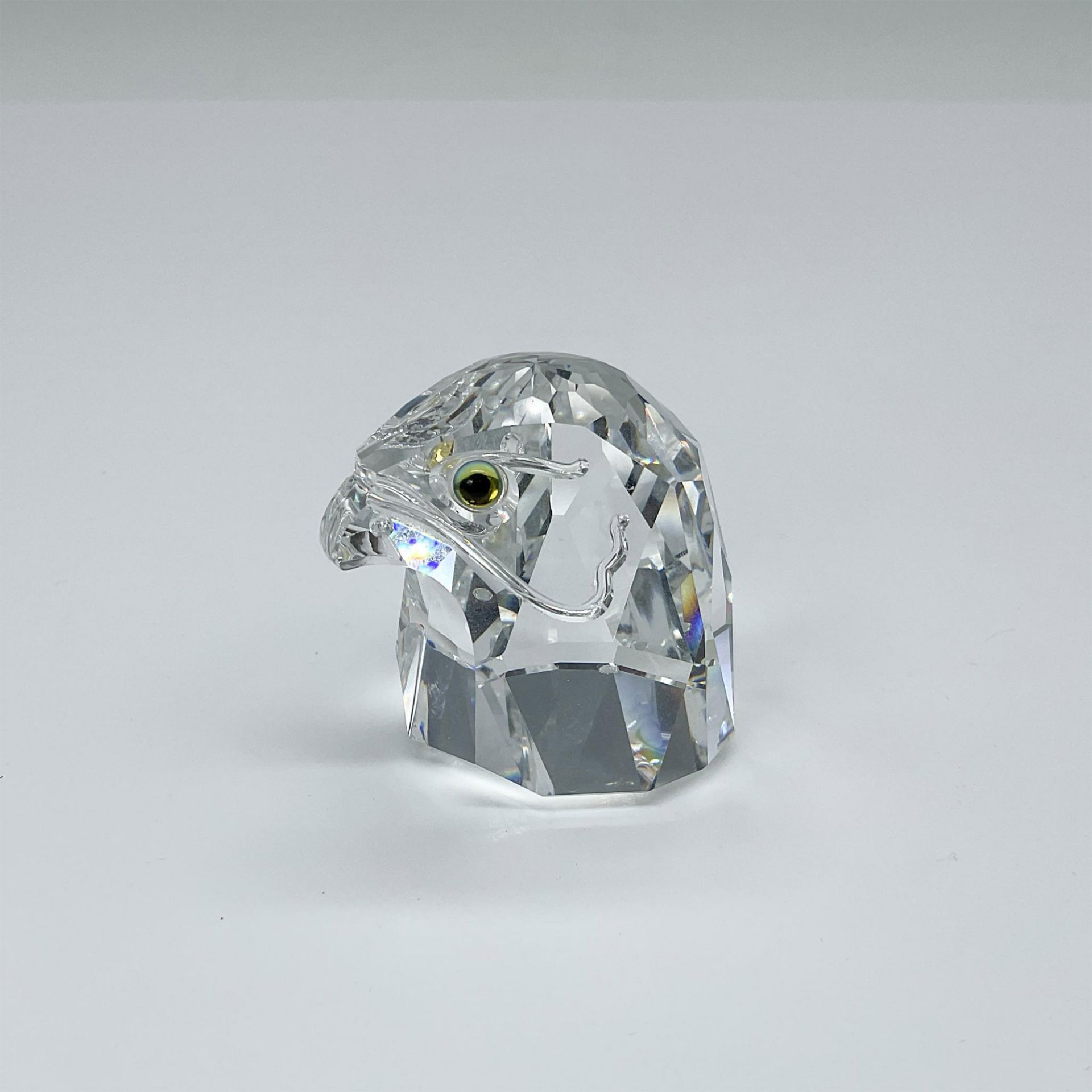 Swarovski Crystal Figurine, Eagle Head Paperweight