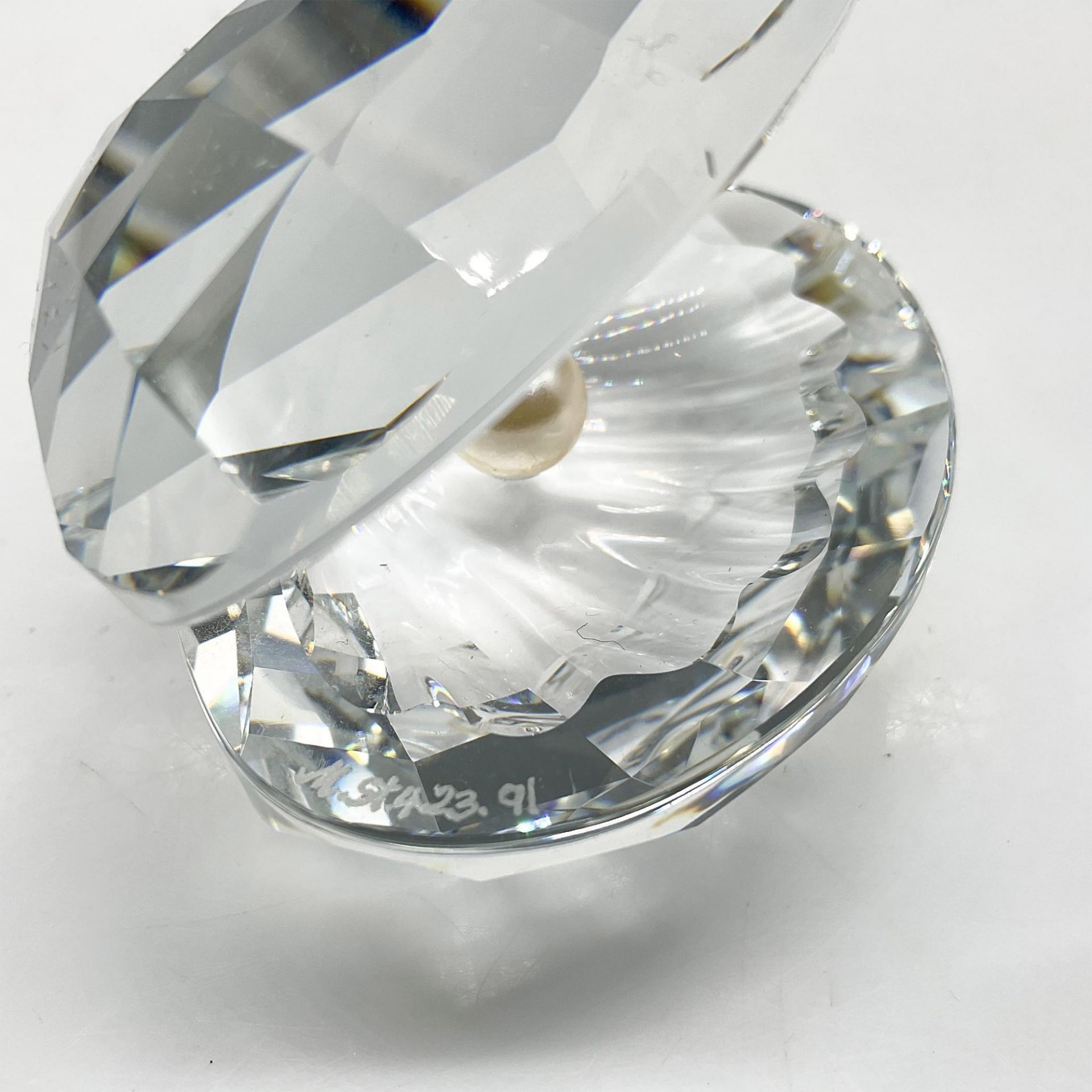 Swarovski Silver Crystal Figurine, Oyster Shell with Pearl - Bild 3 aus 4
