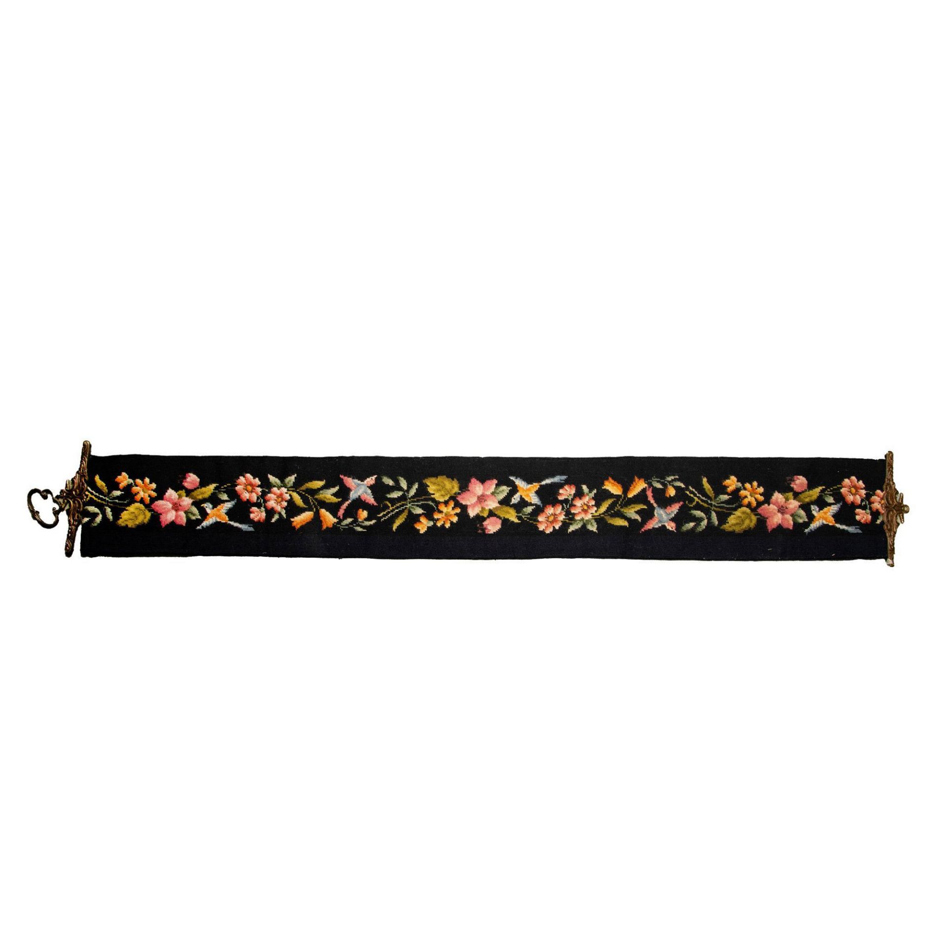 Embroidered Floral Tapestry