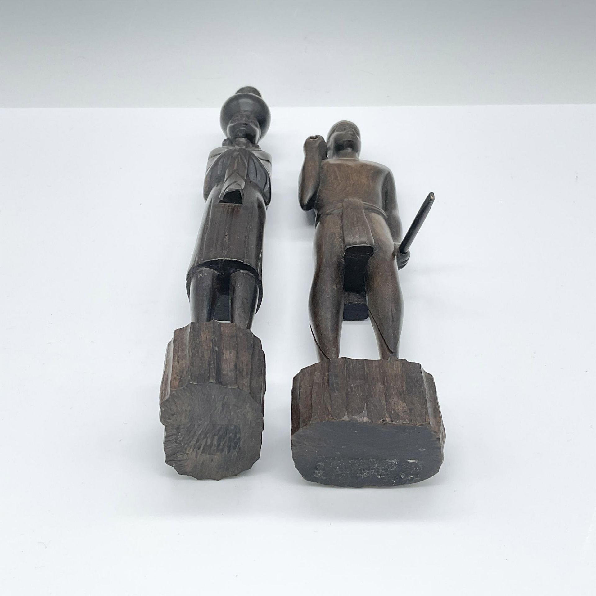 Pair of Wooden African Art Figures, Man and Woman - Image 3 of 4