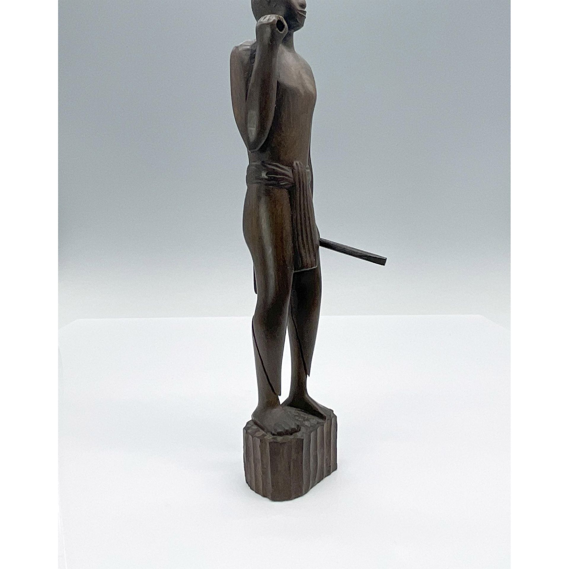 Pair of Wooden African Art Figures, Man and Woman - Image 4 of 4