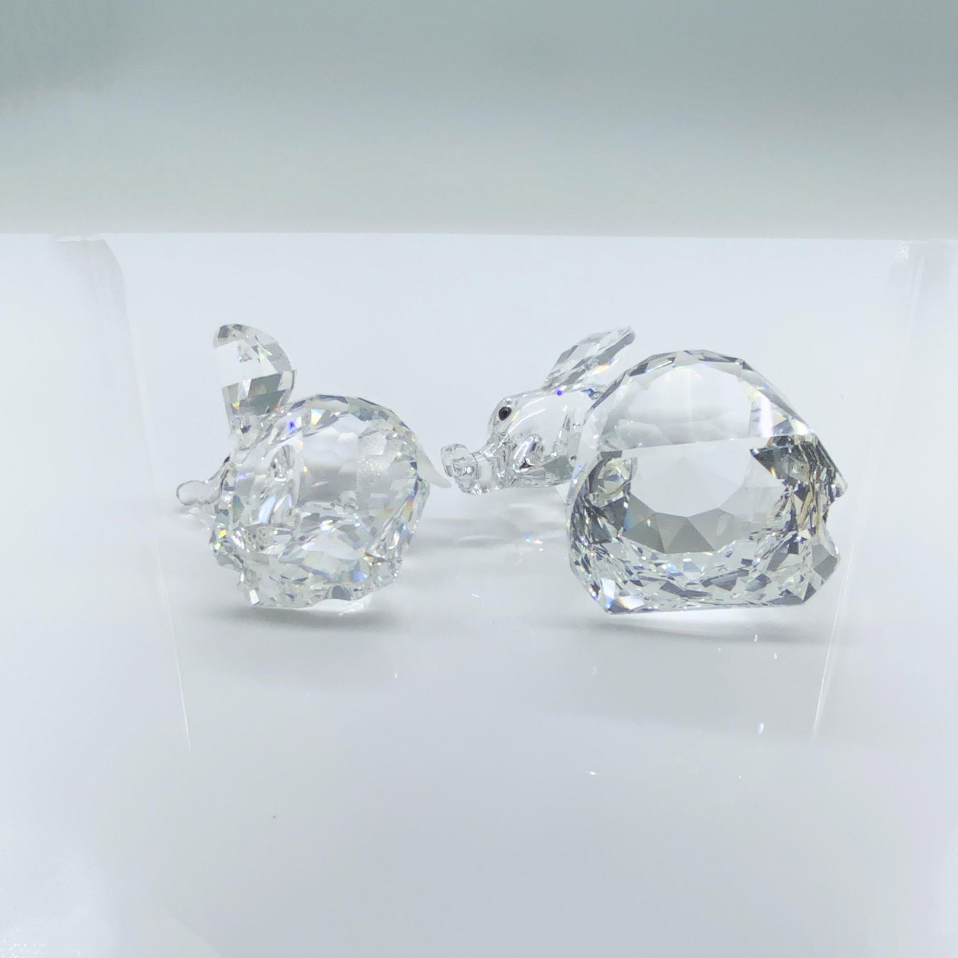 2pc Swarovski Crystal Figurines, Elephants - Image 4 of 4