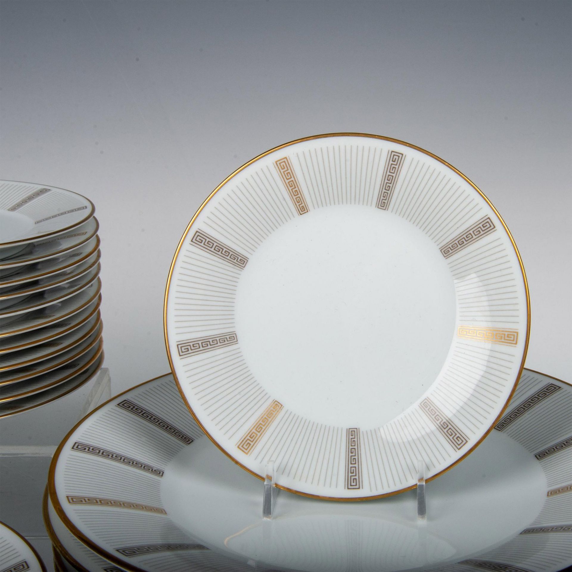 80pc Noritake Porcelain Dinner Ware, Humoresque - Image 2 of 5