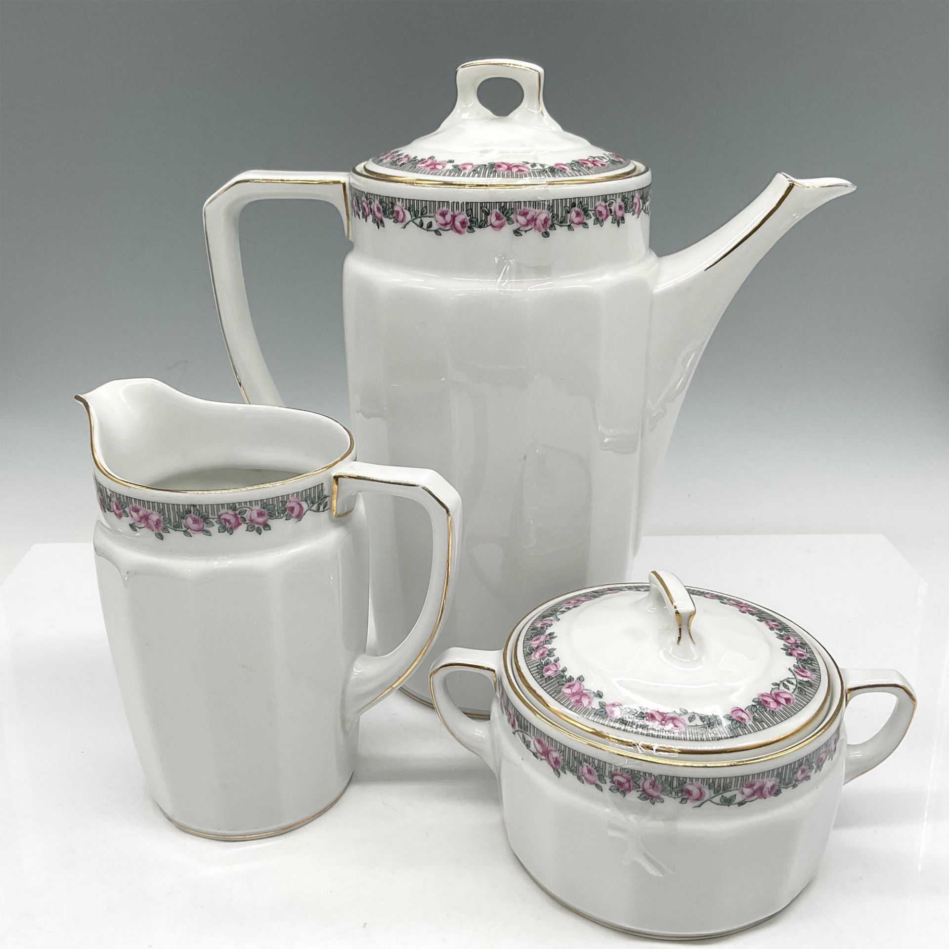 3pc Hutschenreuther Porcelain Coffee Service - Bild 2 aus 4