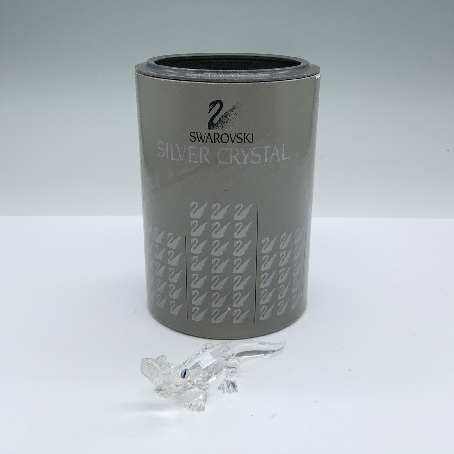 Swarovski Silver Crystal Figurine, Alligator 221629 - Image 4 of 4