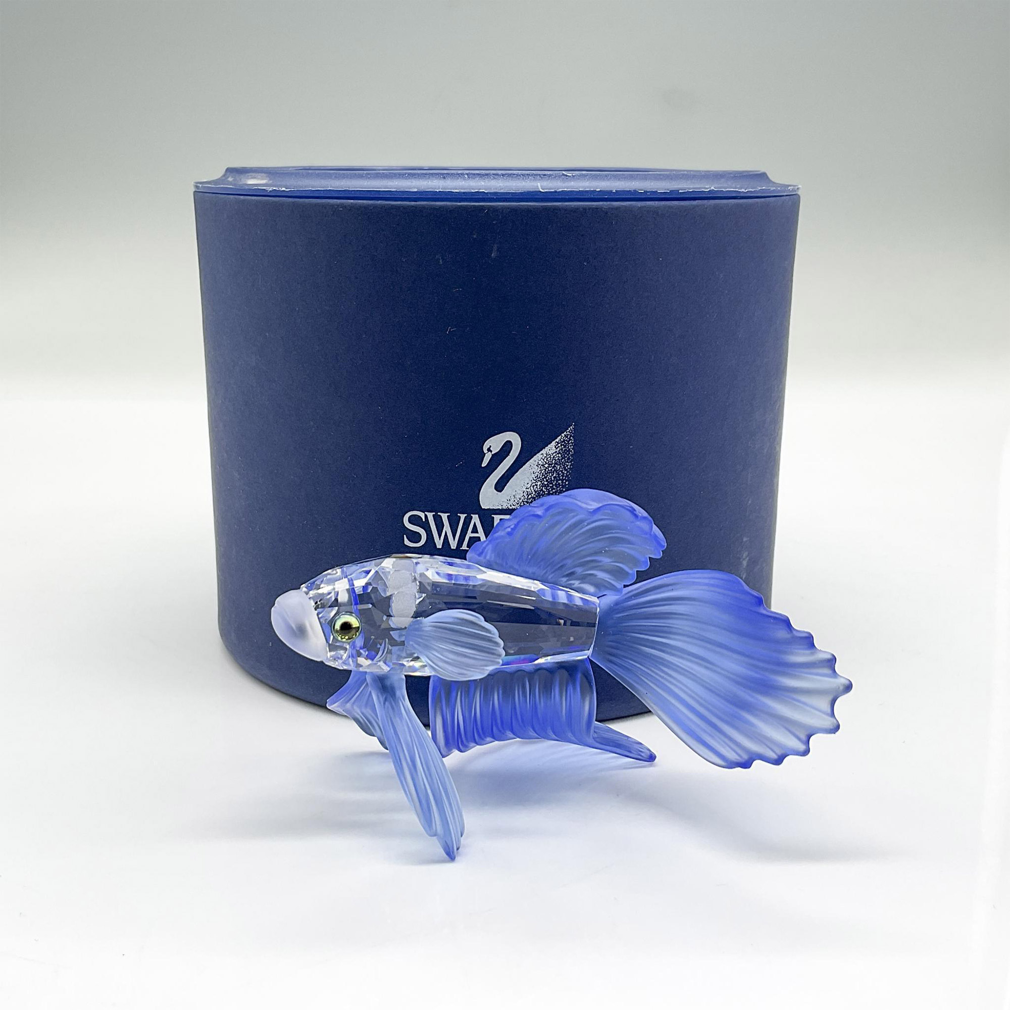 Swarovski Crystal Figurine, Siamese Fighting Fish Blue - Image 4 of 4