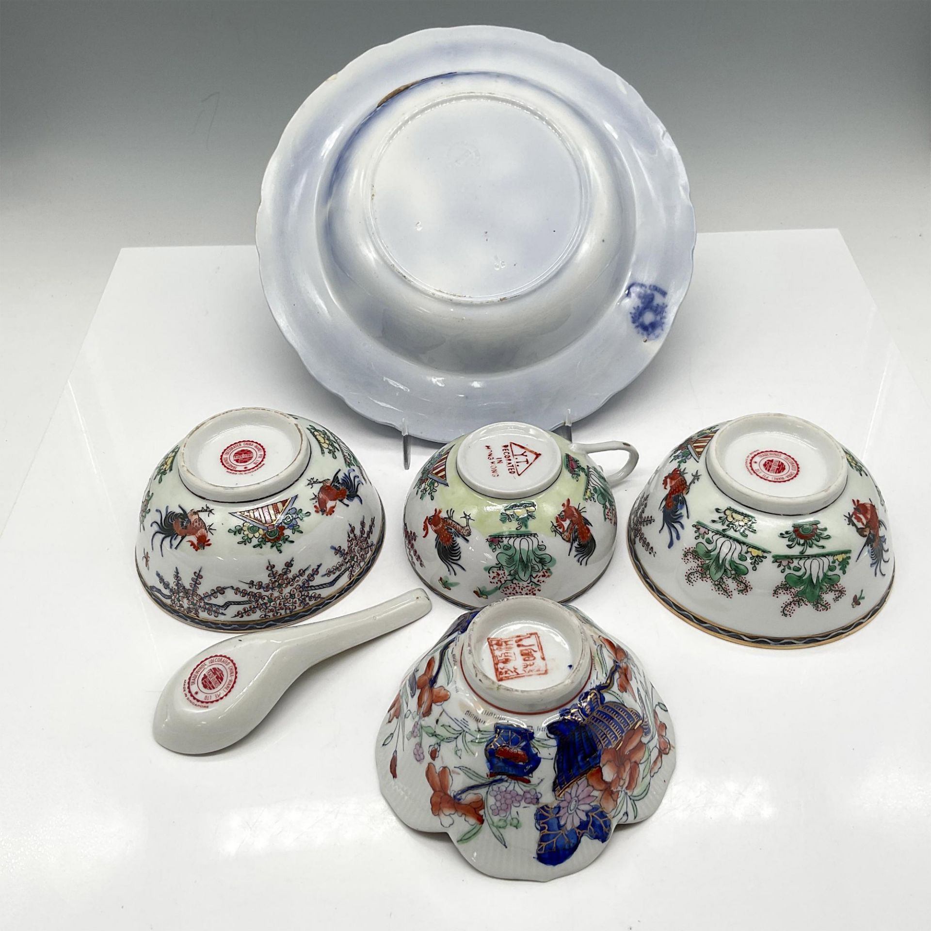 6pc Chinese Porcelain Mixed Lot - Bild 3 aus 3