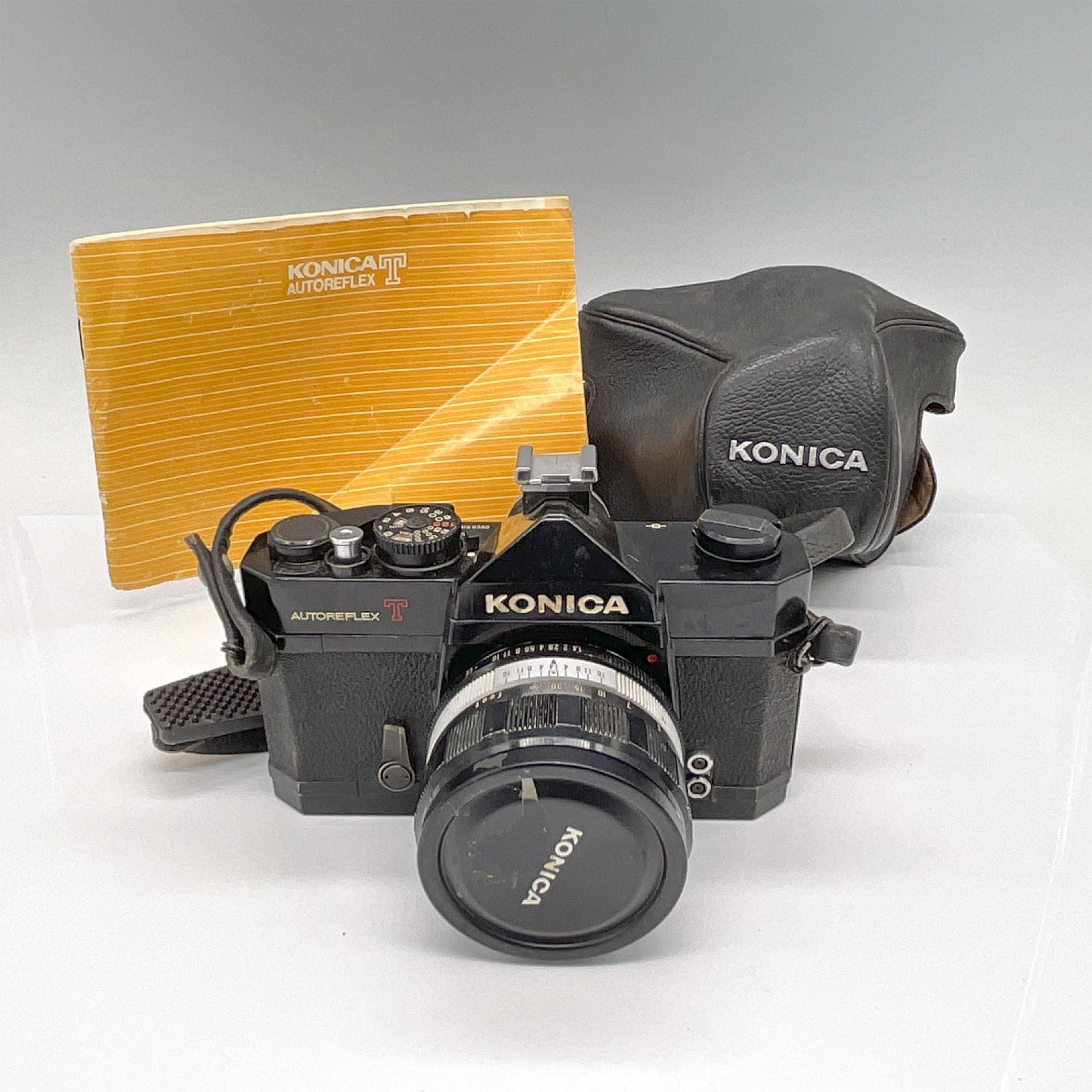 Konica Autoreflex T 35mm SLR Camera with Lens - Bild 2 aus 5