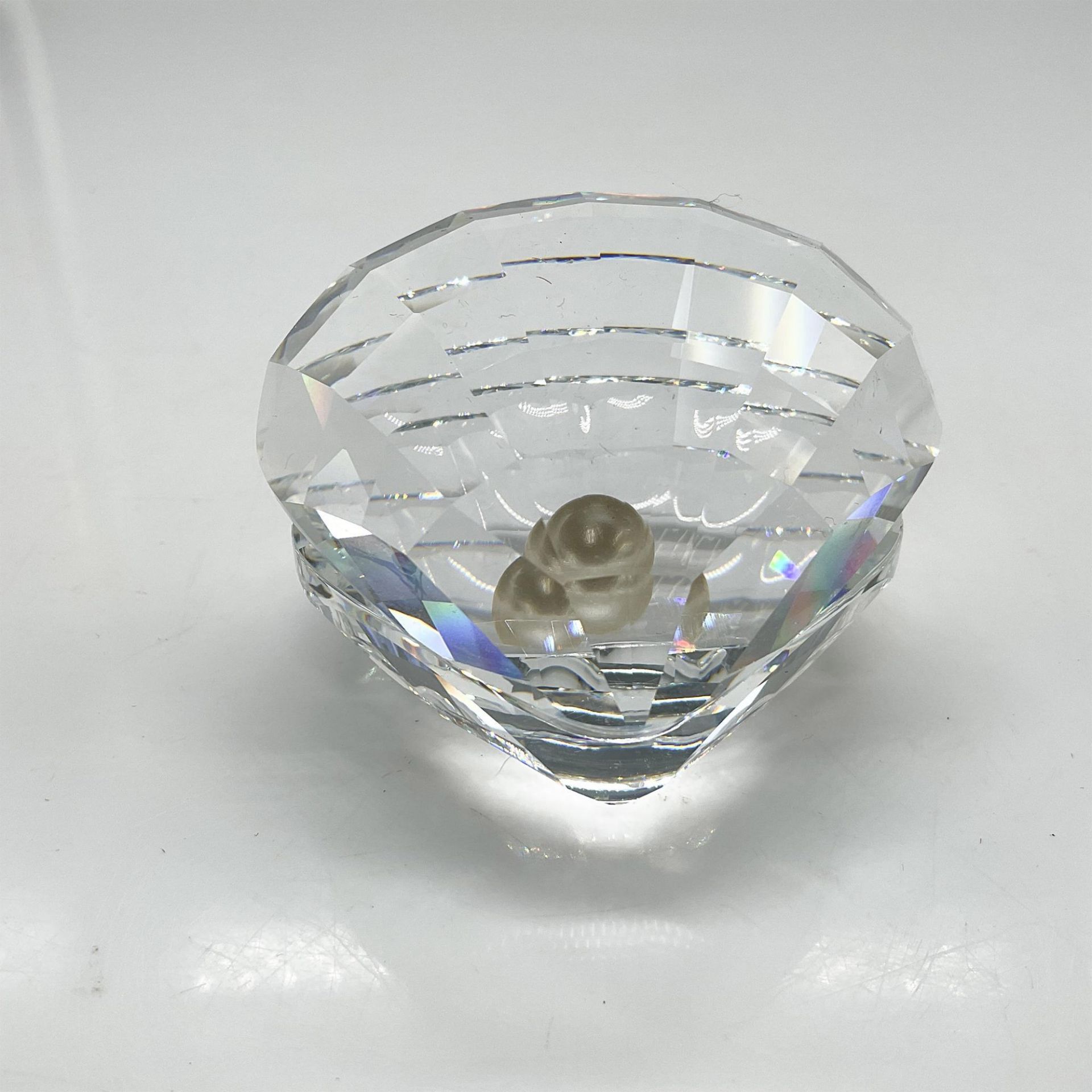 Swarovski Silver Crystal Figurine, Oyster Shell with Pearl - Bild 2 aus 4