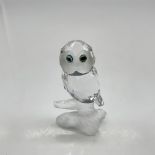 Swarovski Silver Crystal Figurine, Owl on Branch