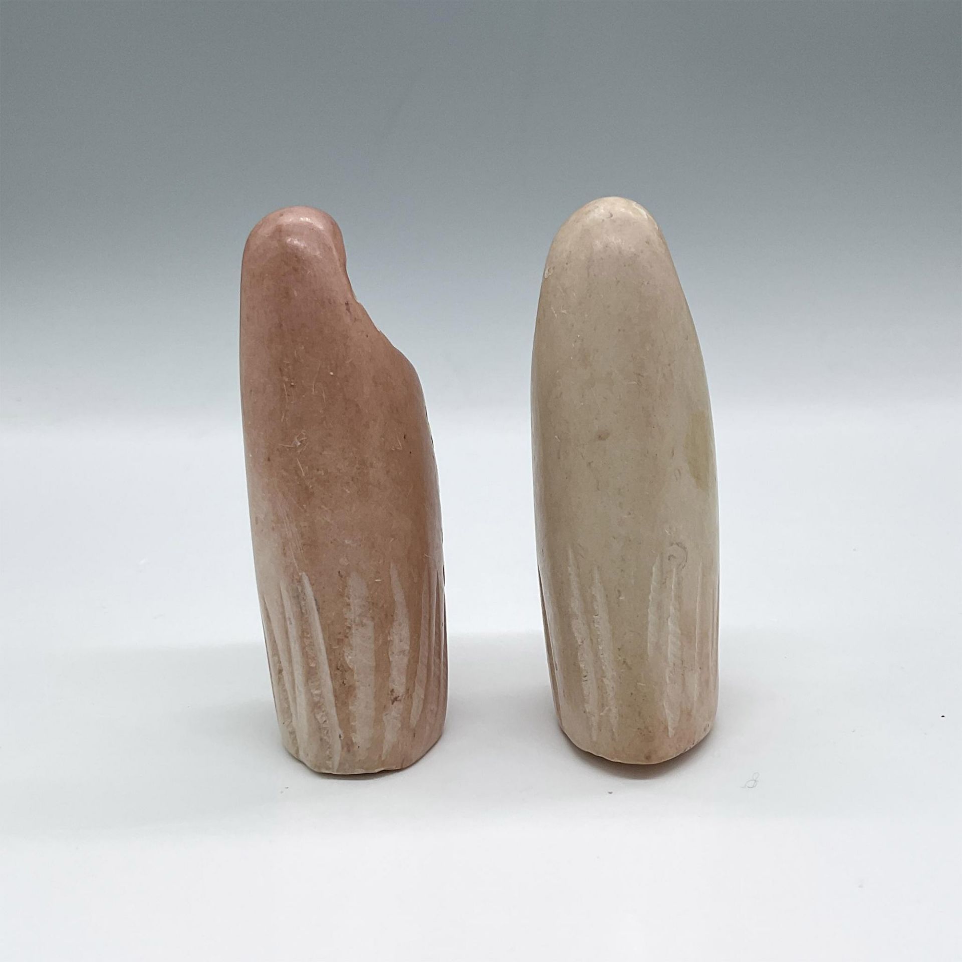 Pair of Carved Stone Birds - Bild 3 aus 4