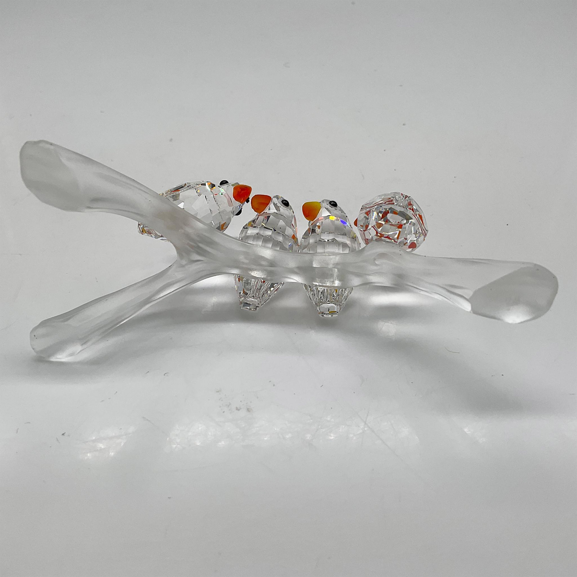 Swarovski Silver Crystal Figurine, Lovebirds - Image 3 of 4