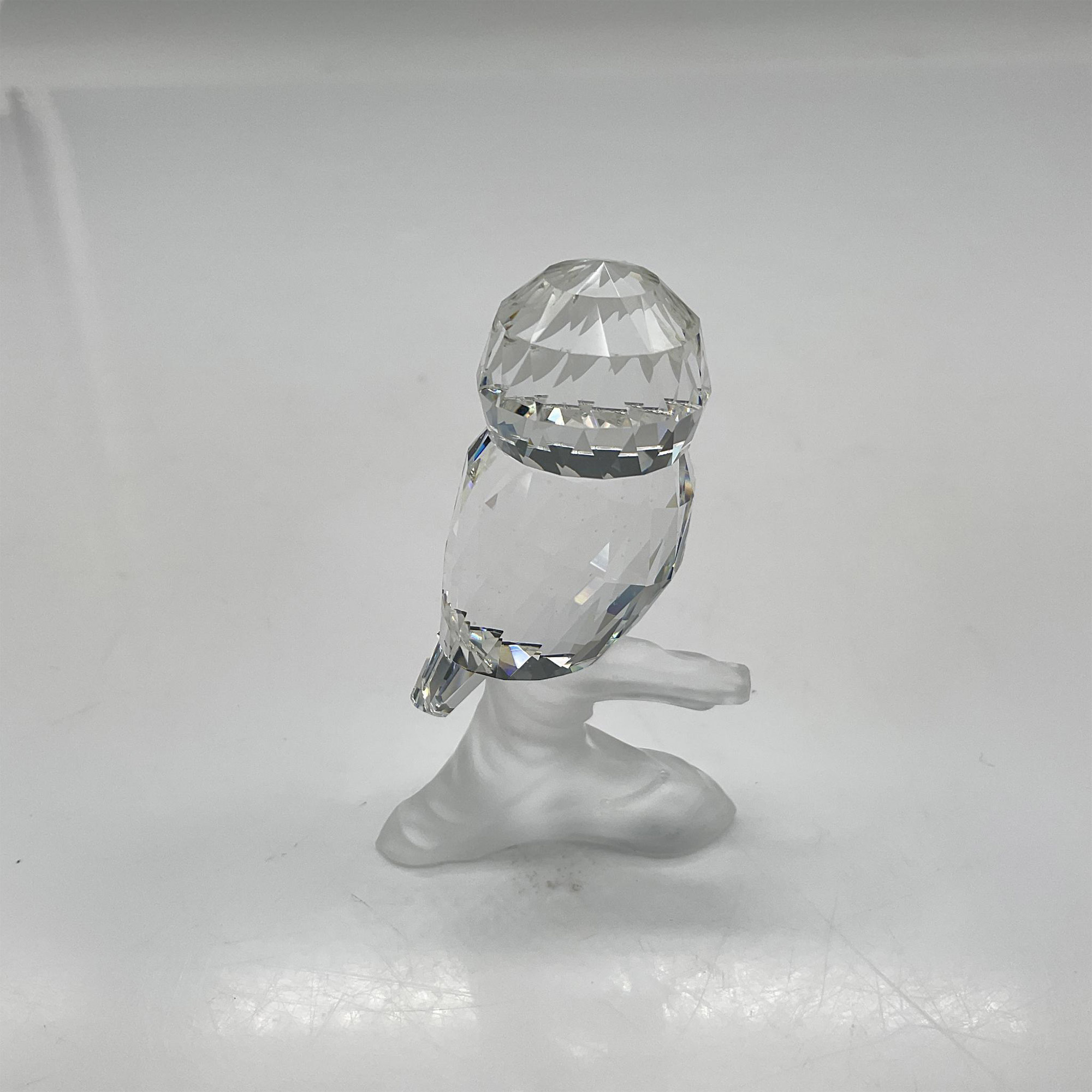 Swarovski Silver Crystal Figurine, Owl on Branch - Image 2 of 4