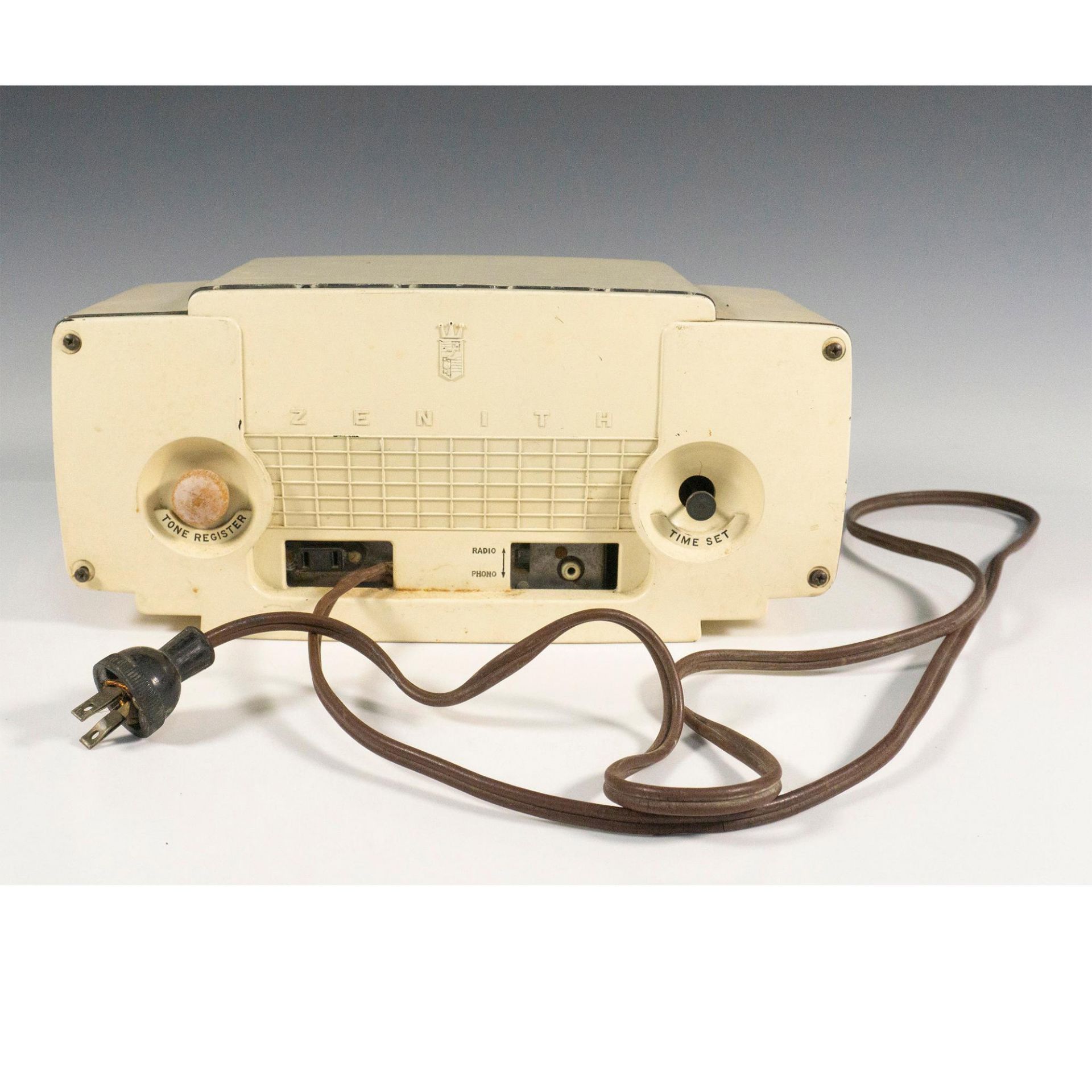 Vintage Zenith Model K622 Vacuum Tube Radio Alarm Clock - Bild 2 aus 4
