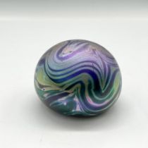 Robert Eickholt Signed Iridescent Paperweight