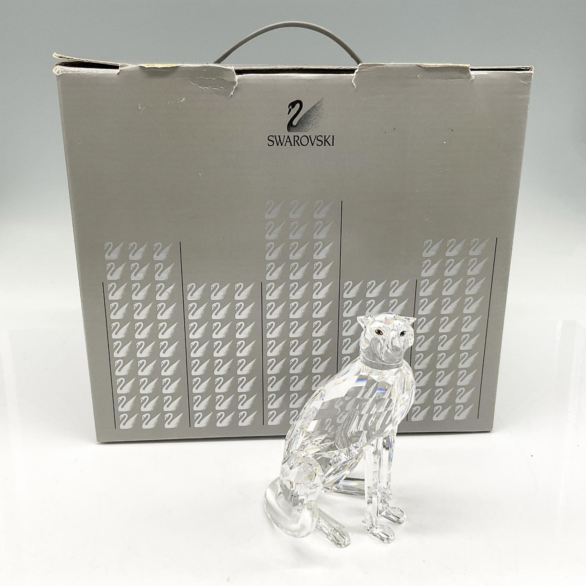 Swarovski Silver Crystal Figurine, Cheetah - Image 4 of 4