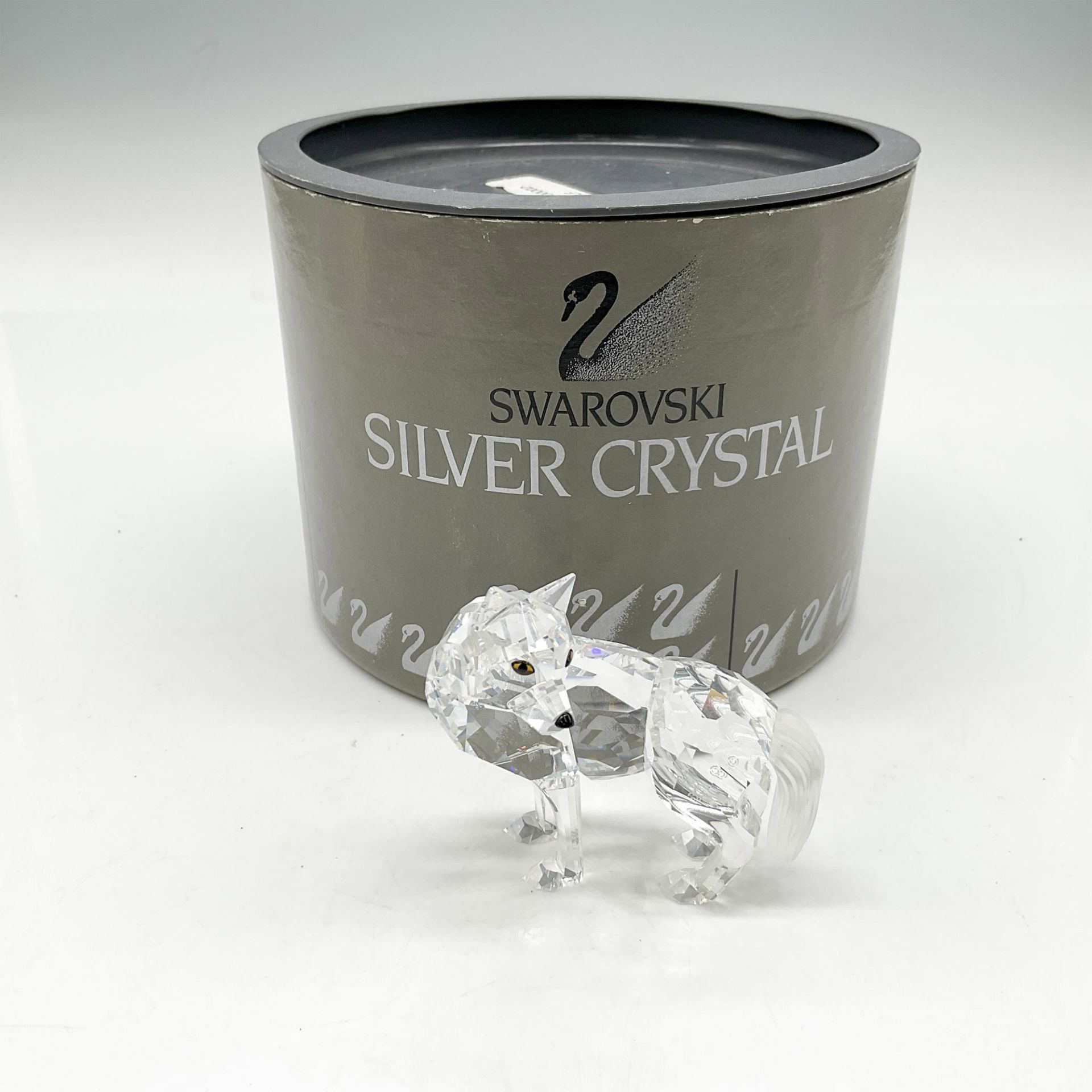 Swarovski Silver Crystal Figurine, Wolf - Image 4 of 4
