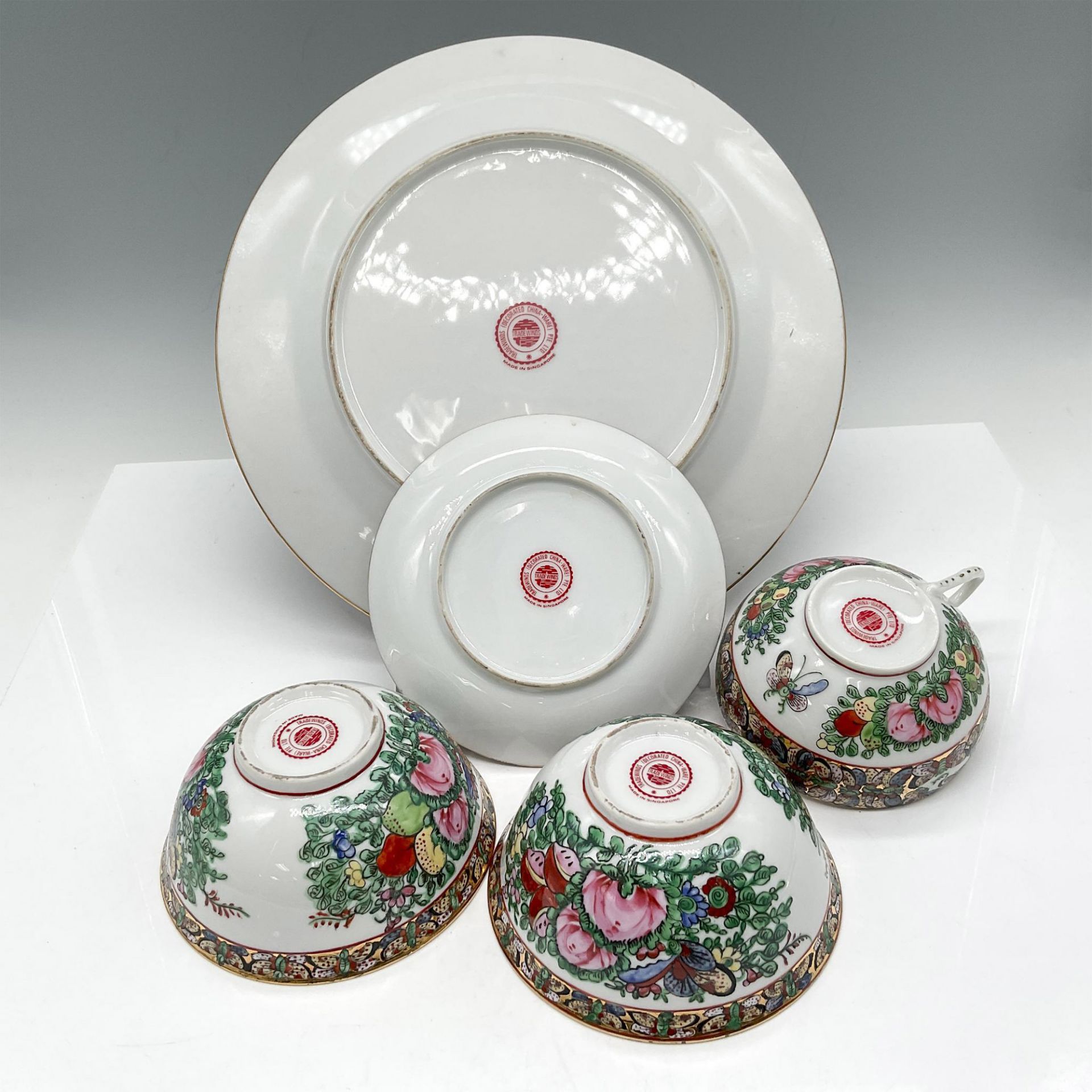 6pc Tradewinds Porcelain Ware, Thousand Butterfly's - Image 3 of 3