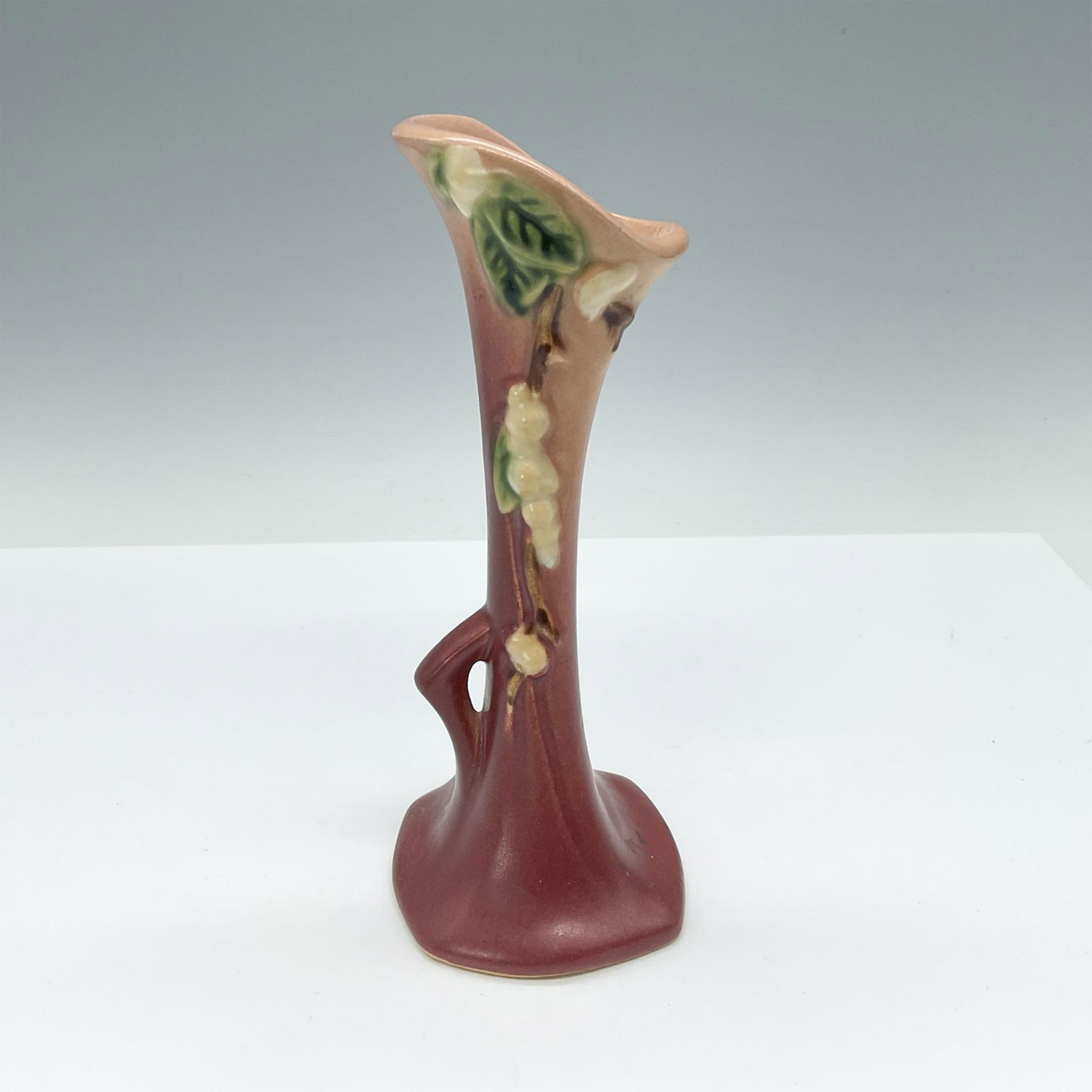 Vintage Roseville Snowberry Art Pottery Vase - Image 2 of 3