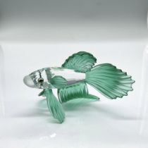 Swarovski Crystal Figurine, Siamese Fighting Fish Green