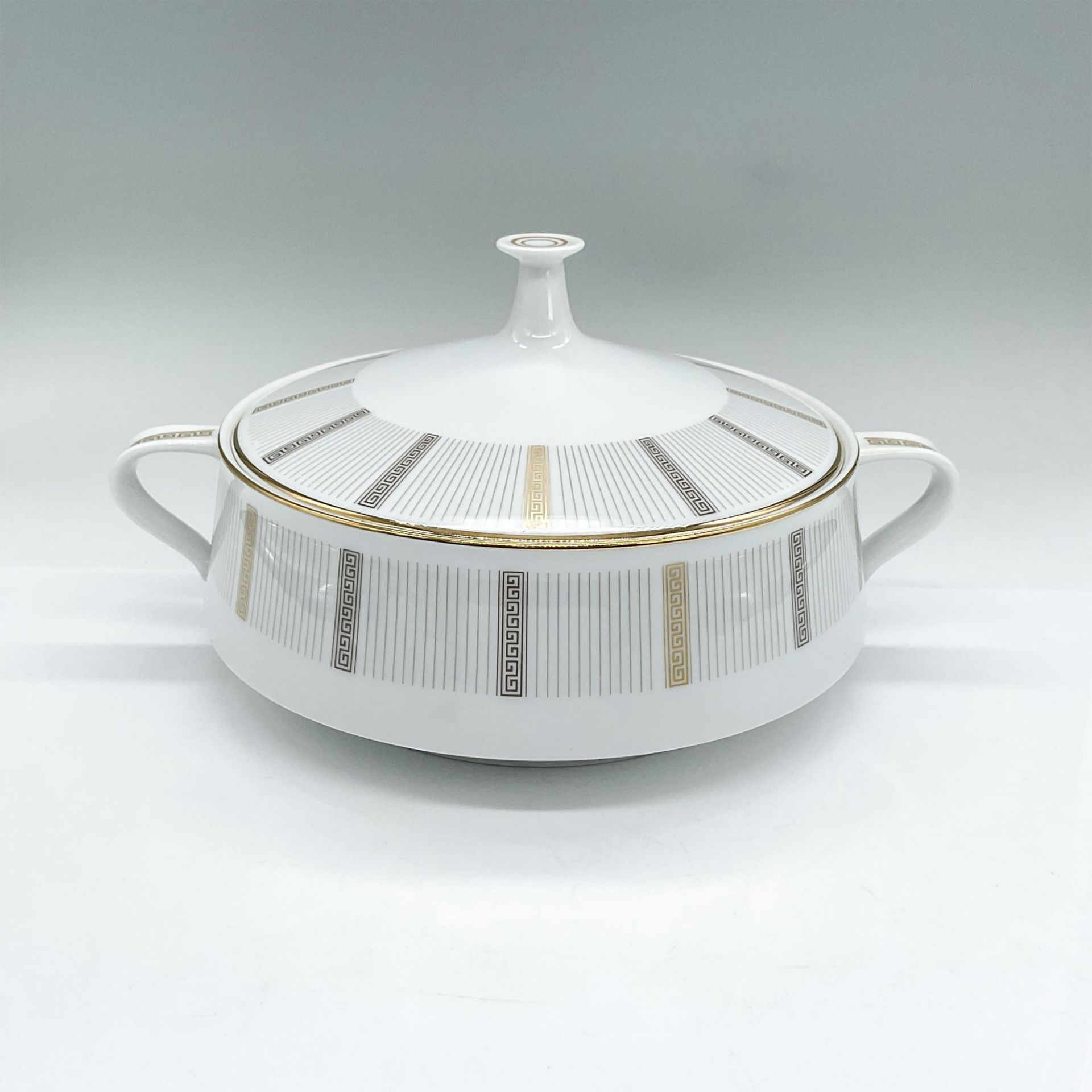 Noritake Porcelain Covered Serving Dish, Humoresque Pattern - Image 2 of 3