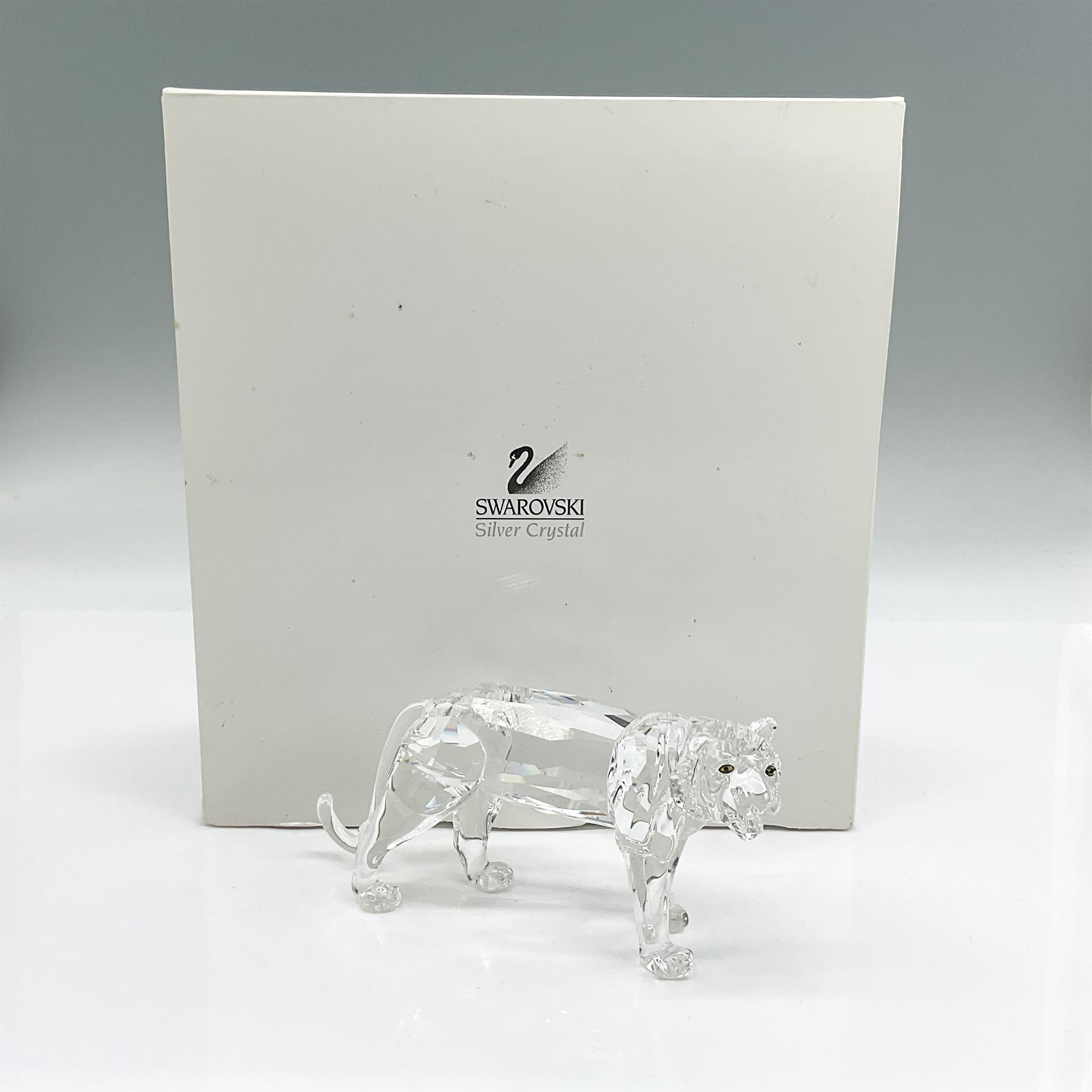 Swarovski Silver Crystal Figurine, Tiger - Image 5 of 5