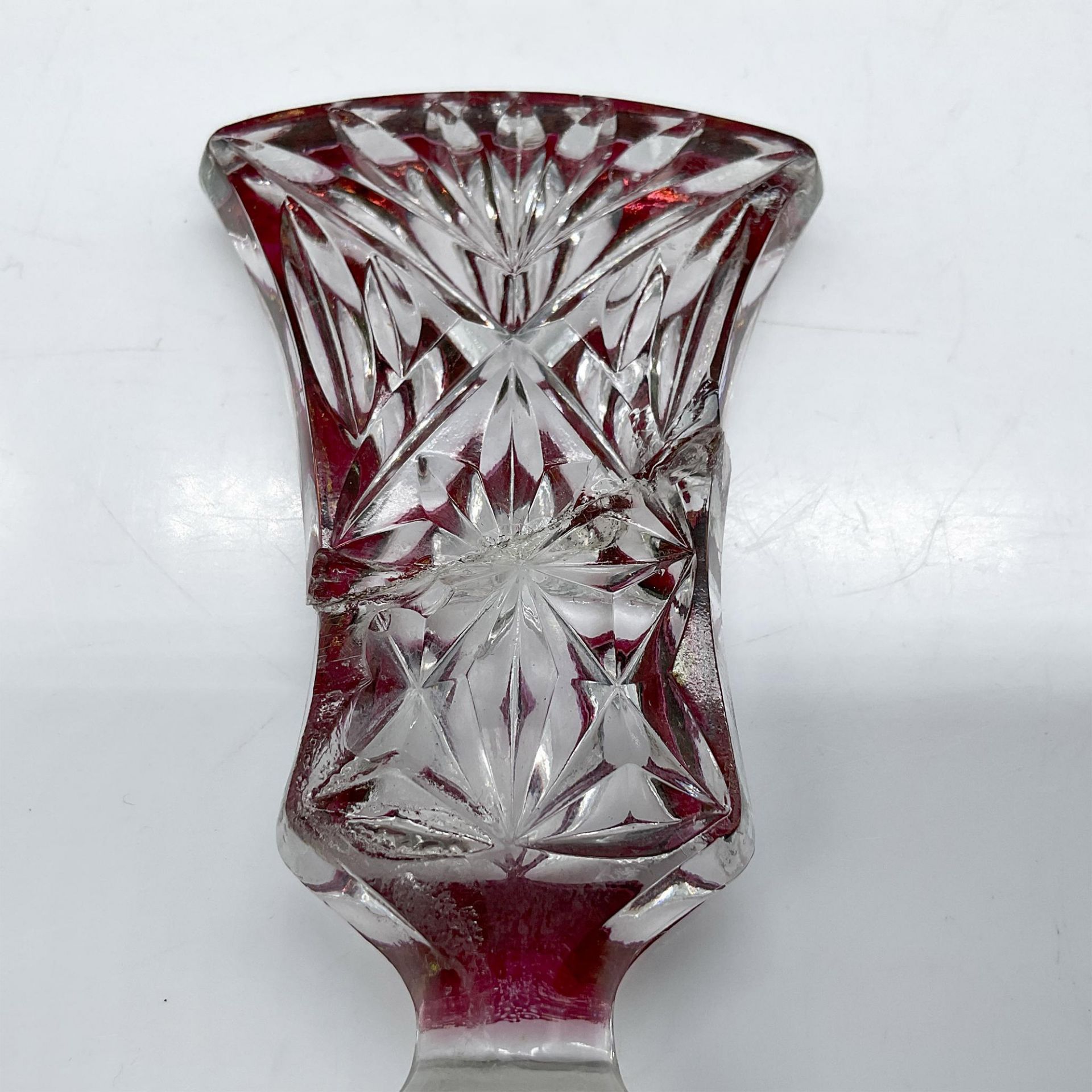 7pc Vintage Bohemian Czech Glass Decanter + Small Glasses - Bild 6 aus 6