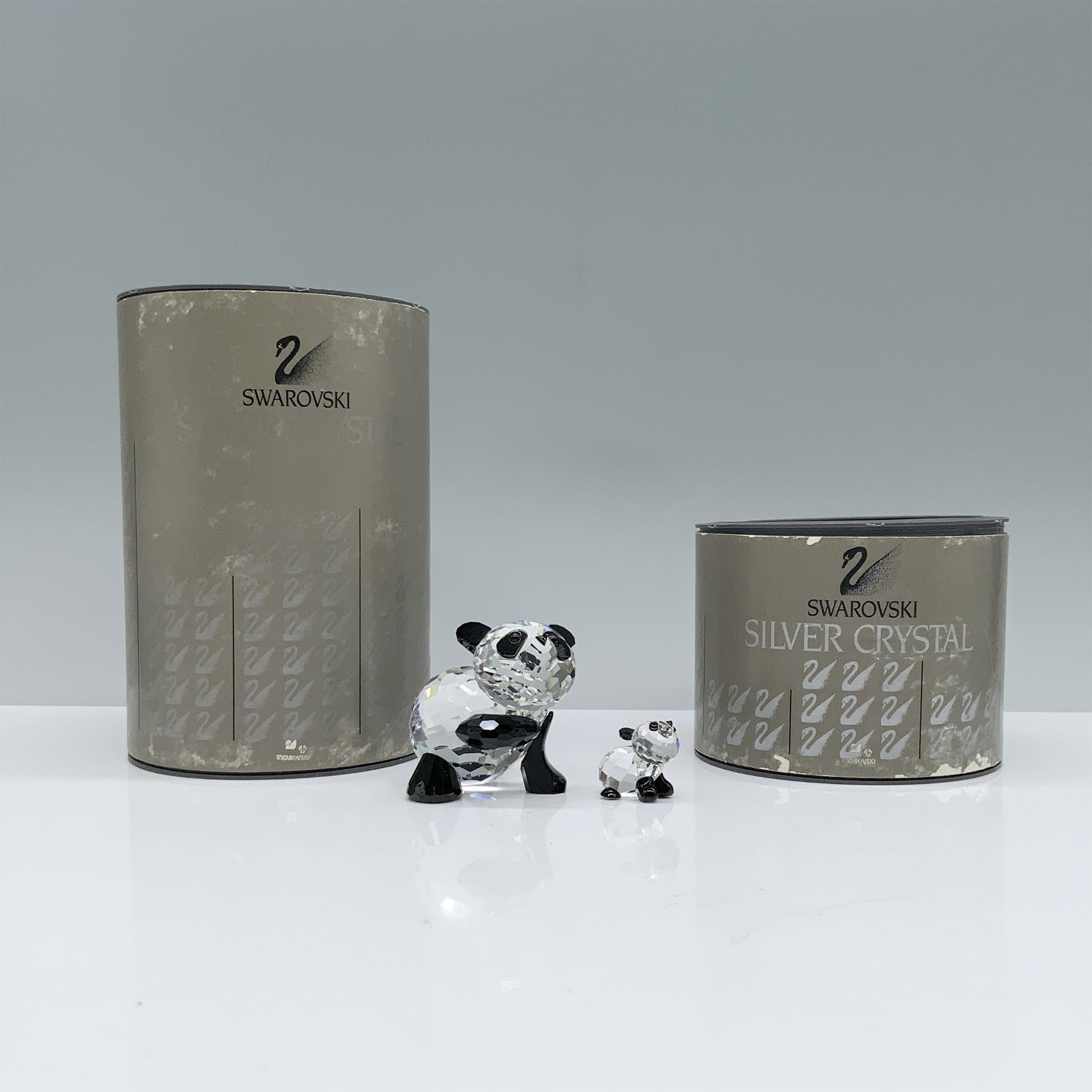 2pc Swarovski Crystal Figurines, Mother Panda and Baby Panda - Image 4 of 4