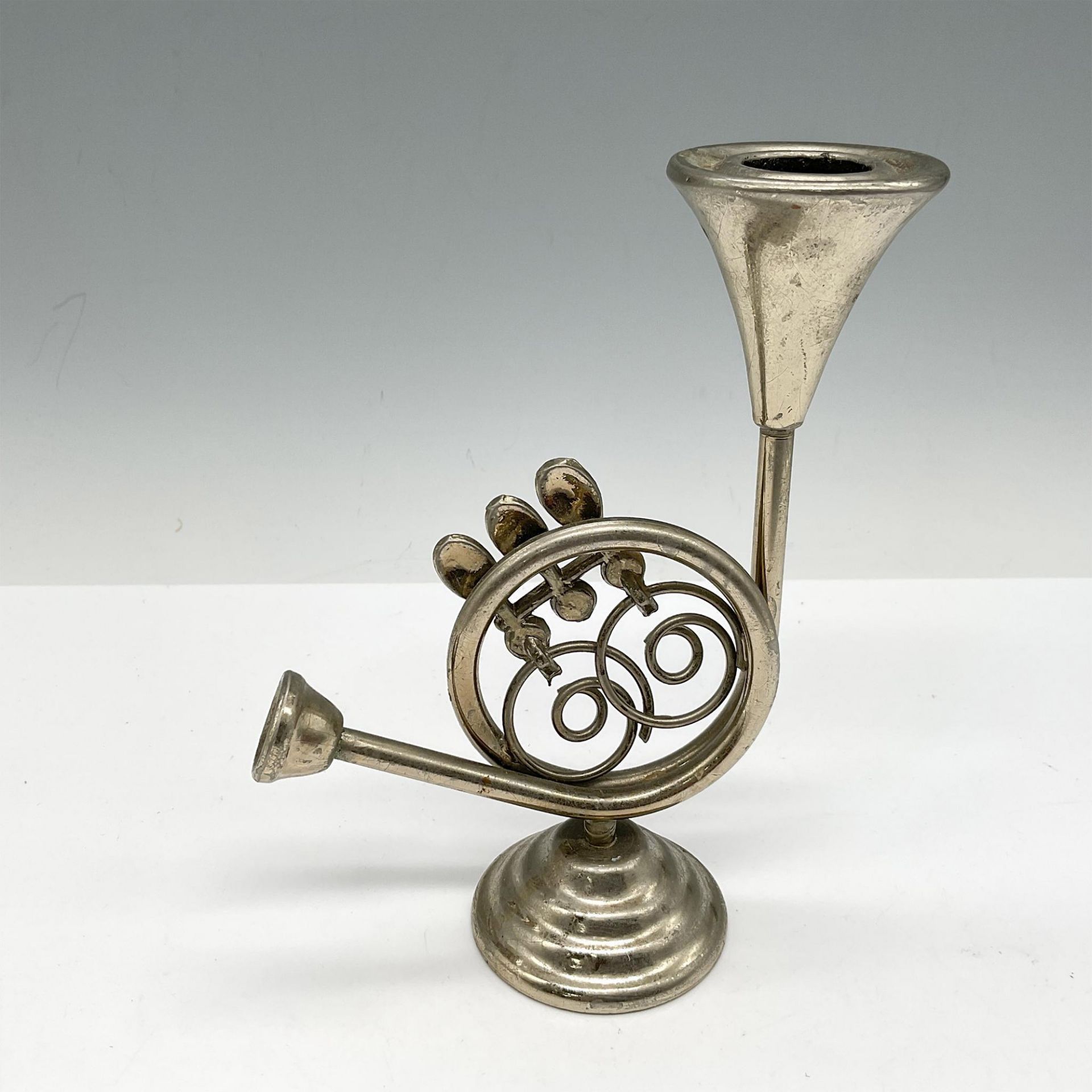French Horn Metal Candle Holder - Image 3 of 4