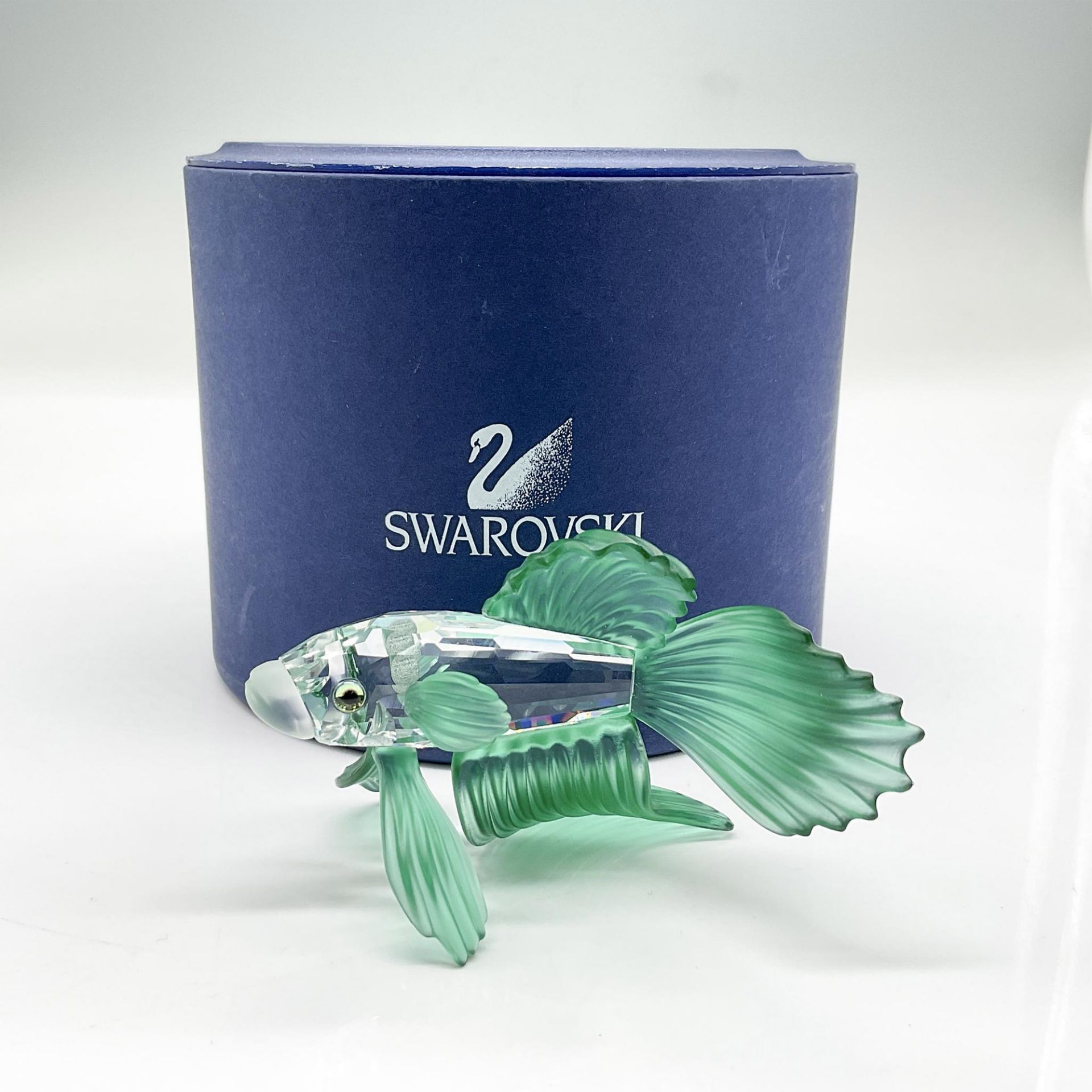 Swarovski Crystal Figurine, Siamese Fighting Fish Green - Image 5 of 5