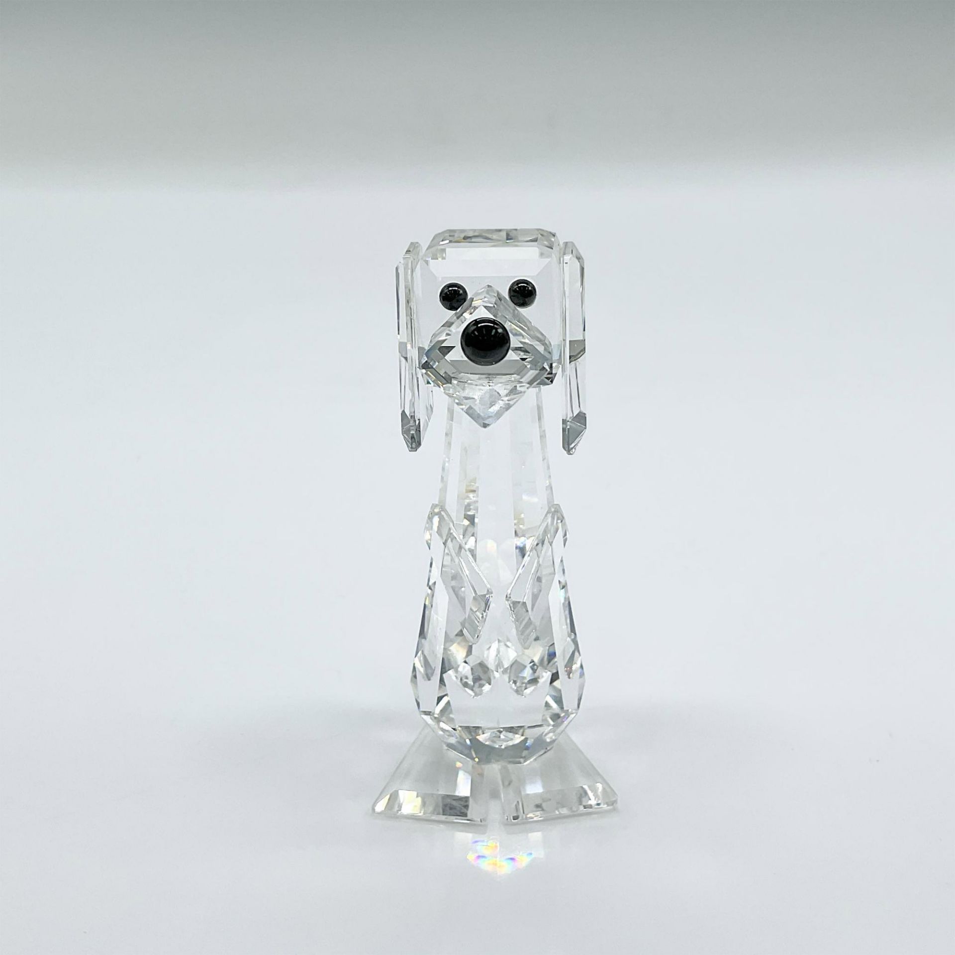 Swarovski Silver Crystal Figurine, Standing Pluto Dog