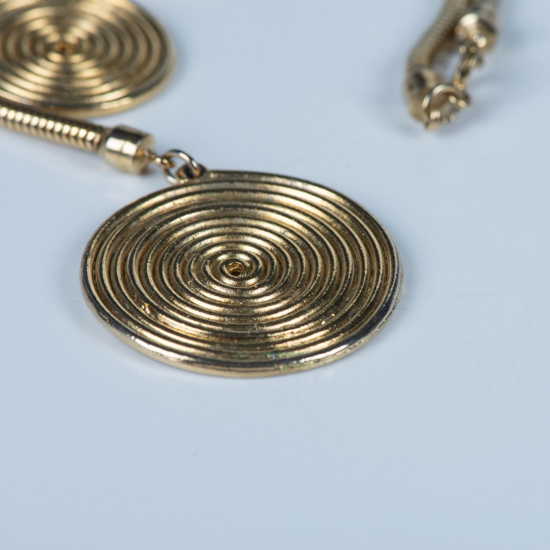 Elegant Gold Metal Lariat Necklace - Bild 3 aus 6