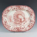 Royal Staffordshire Dinnerware, Red and White Turkey Platter