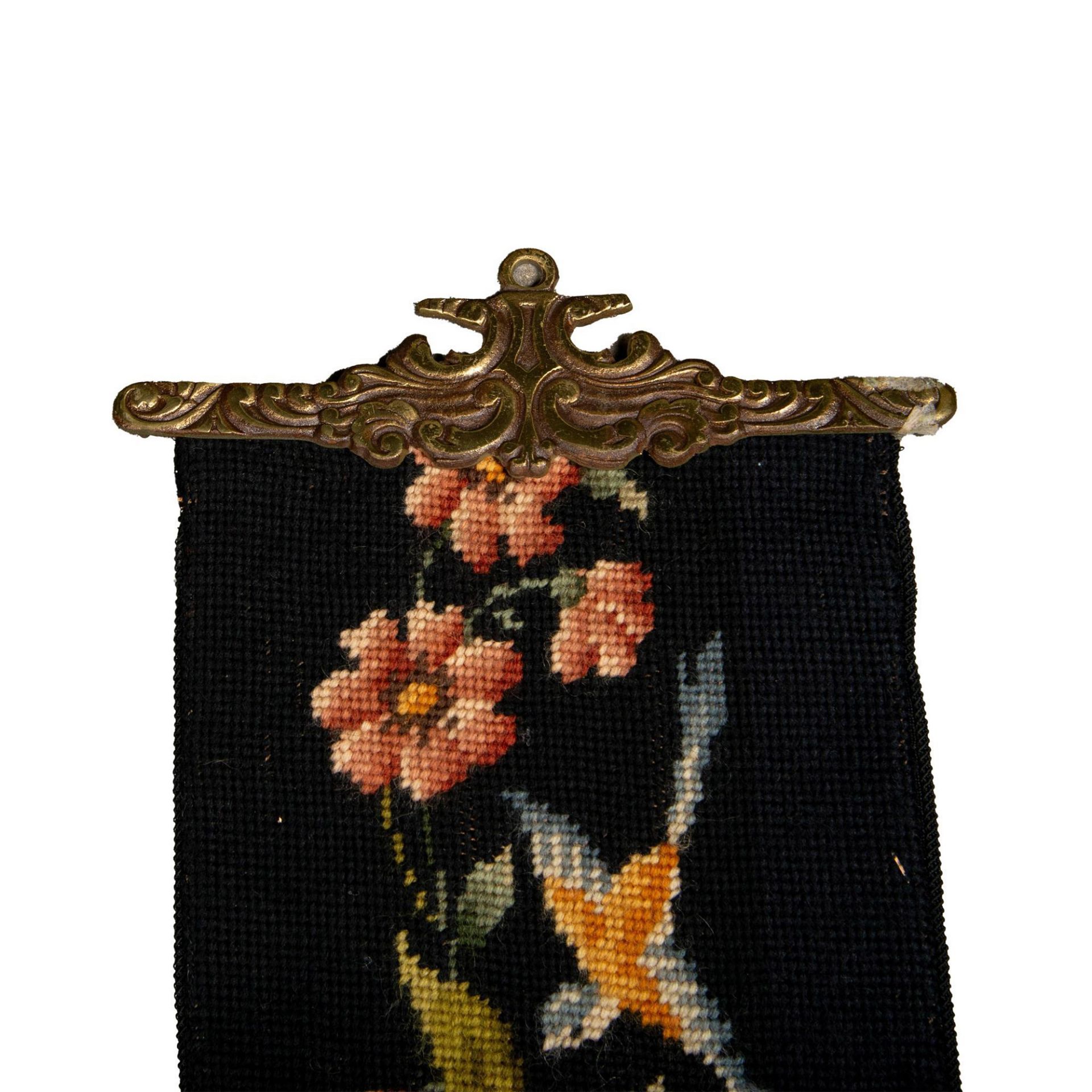 Embroidered Floral Tapestry - Image 3 of 4