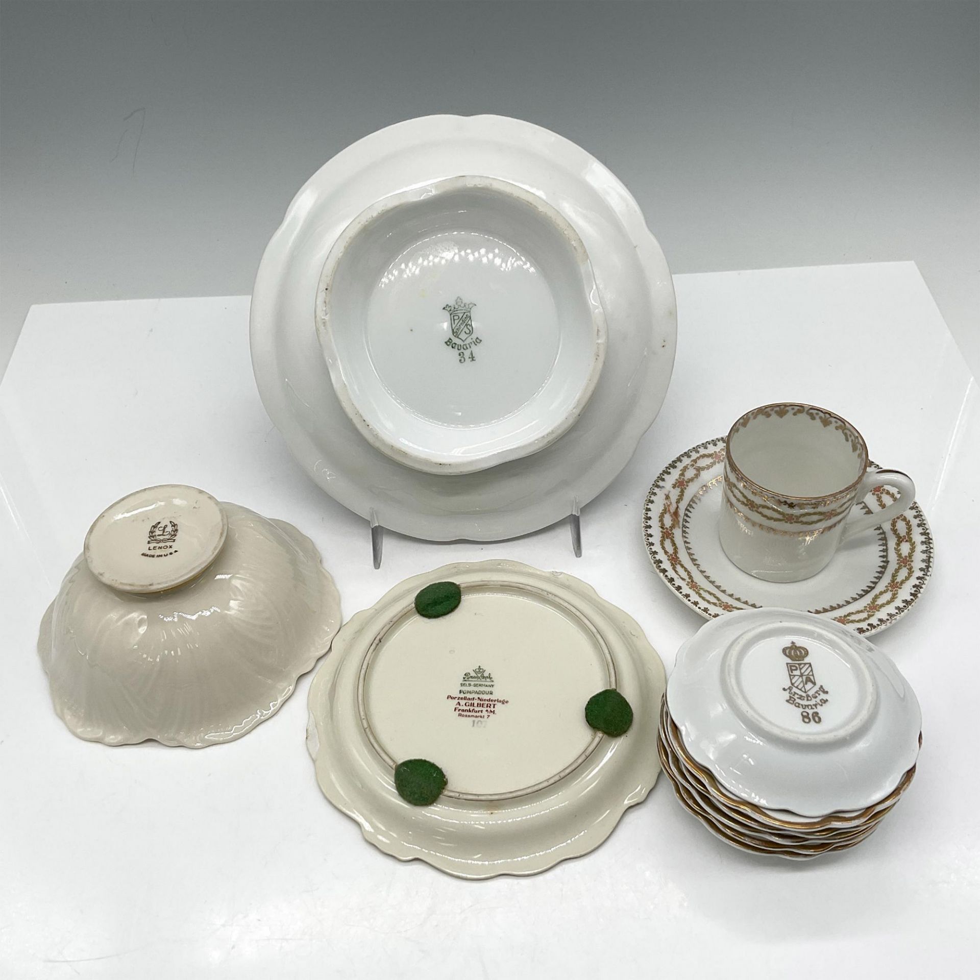 11pc Bavarian Mixed Porcelain Pieces - Image 2 of 2
