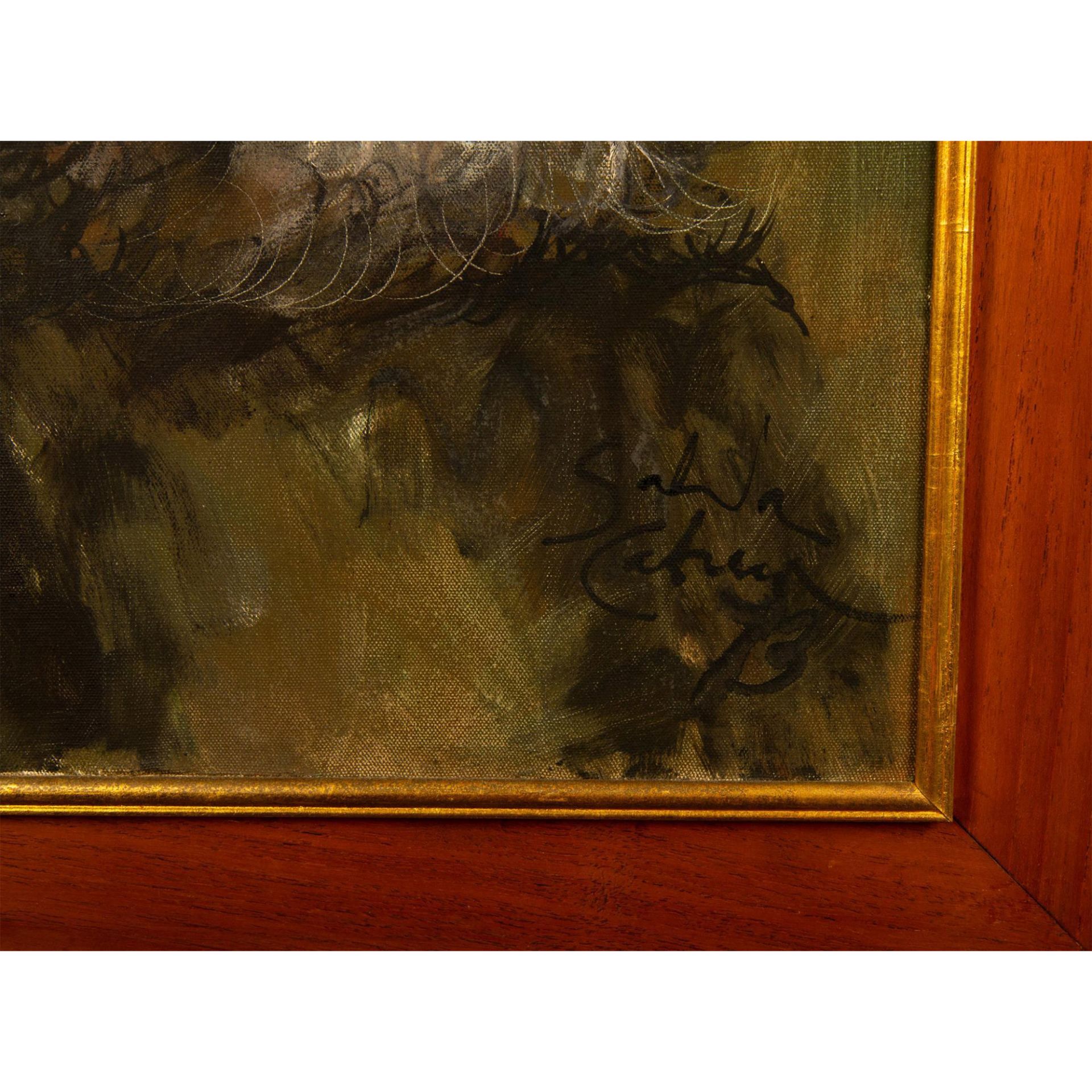 Original Oil on Canvas, Portrait of a Weathered Man, Signed - Bild 3 aus 6