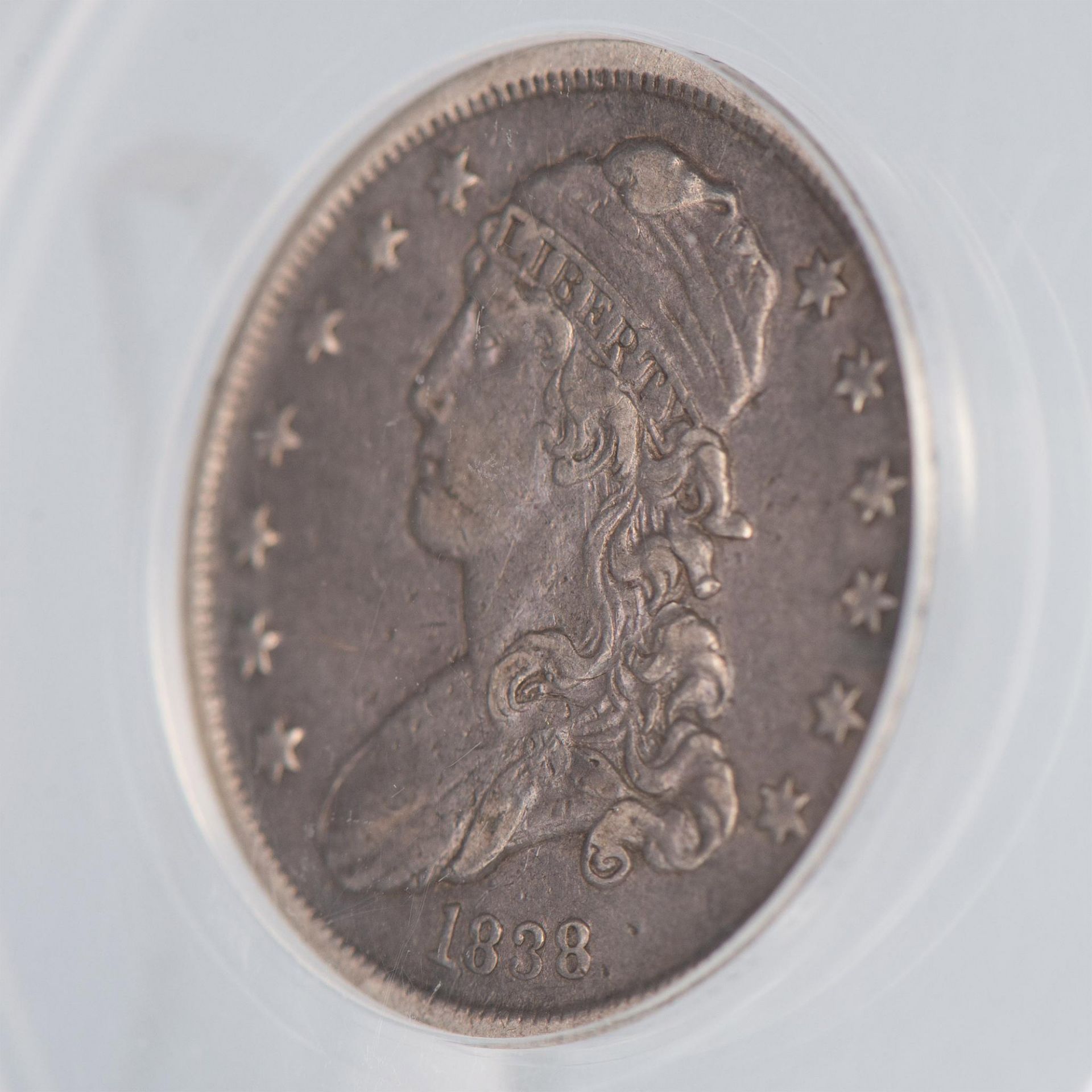 1838 CAPPED BUST B-1 25 CENT COIN AU50 - Bild 6 aus 11