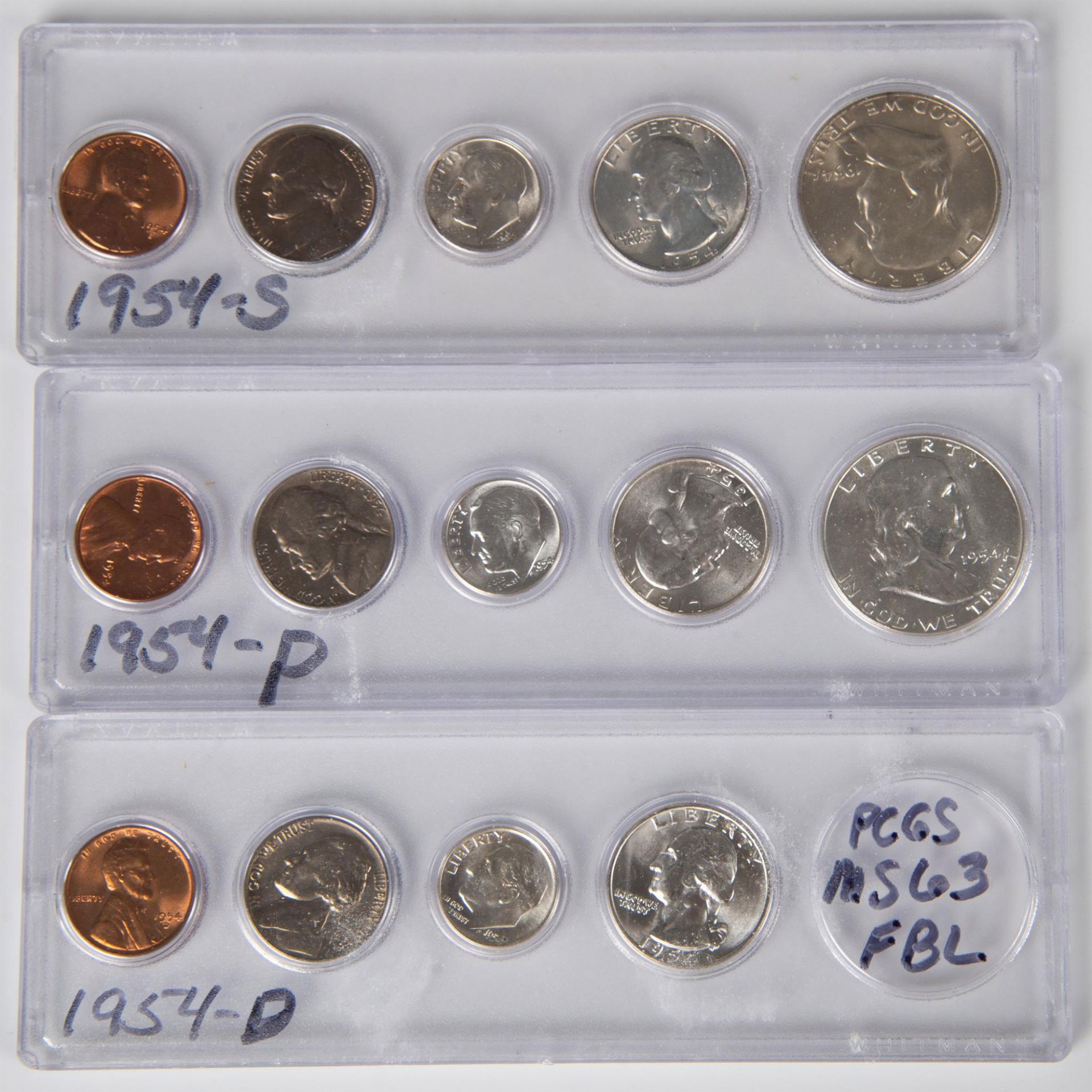 121PC COLLECTION US COINS 1950-1959 UNCIRCULATED - Bild 7 aus 20