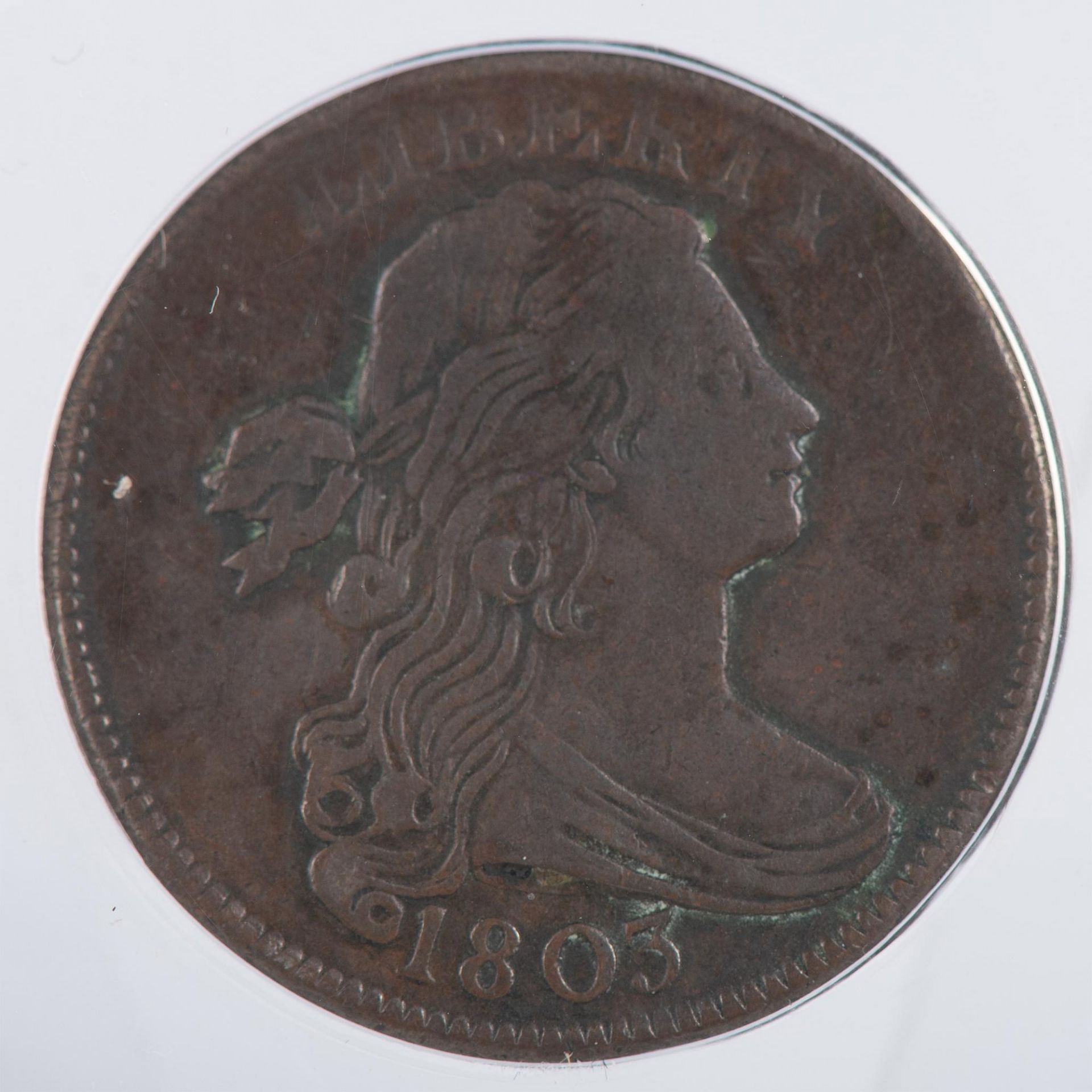 1803 LARGE 1C SMALL DATE LARGE FRACTION ANACS GRADED VF30 - Image 5 of 8