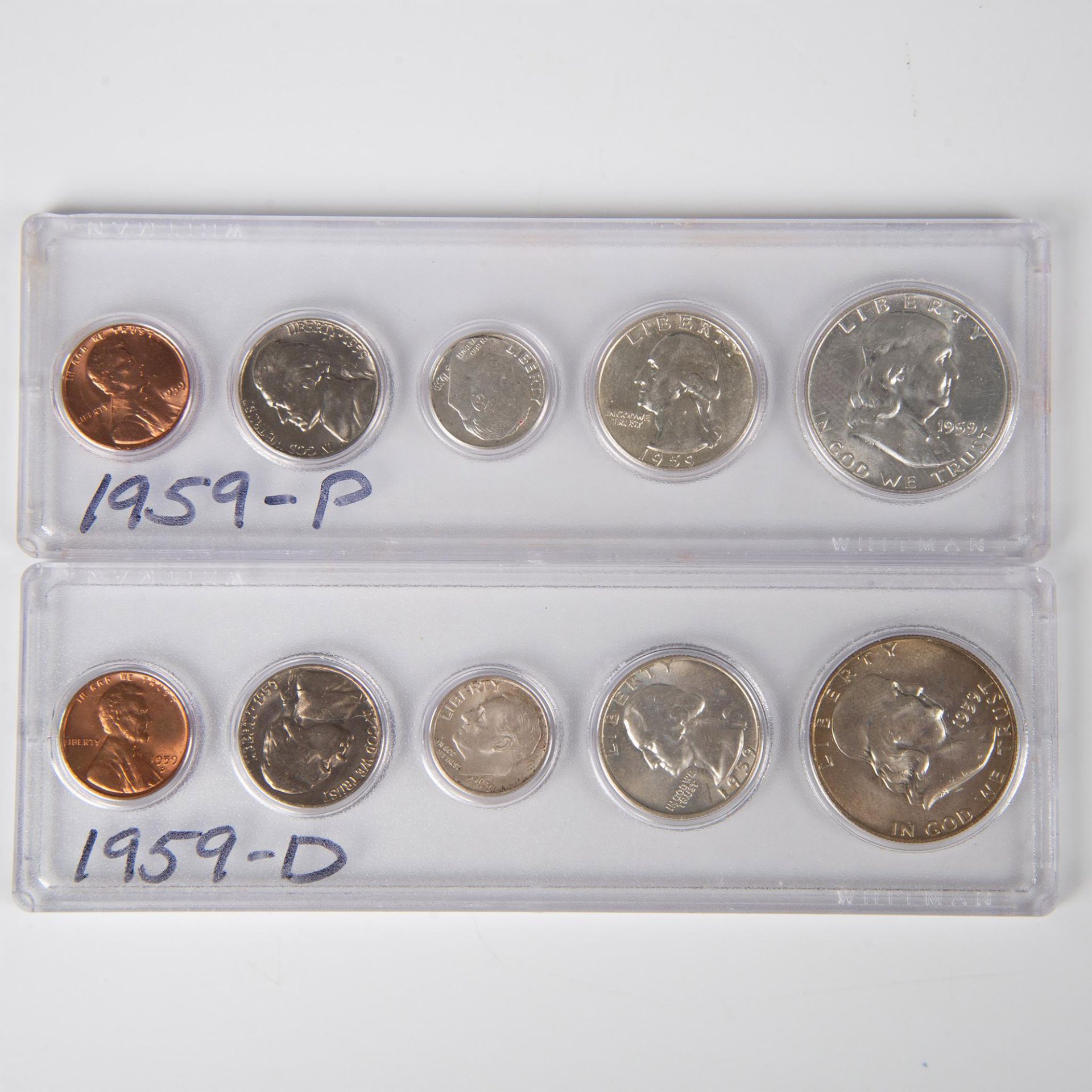 121PC COLLECTION US COINS 1950-1959 UNCIRCULATED - Bild 10 aus 20