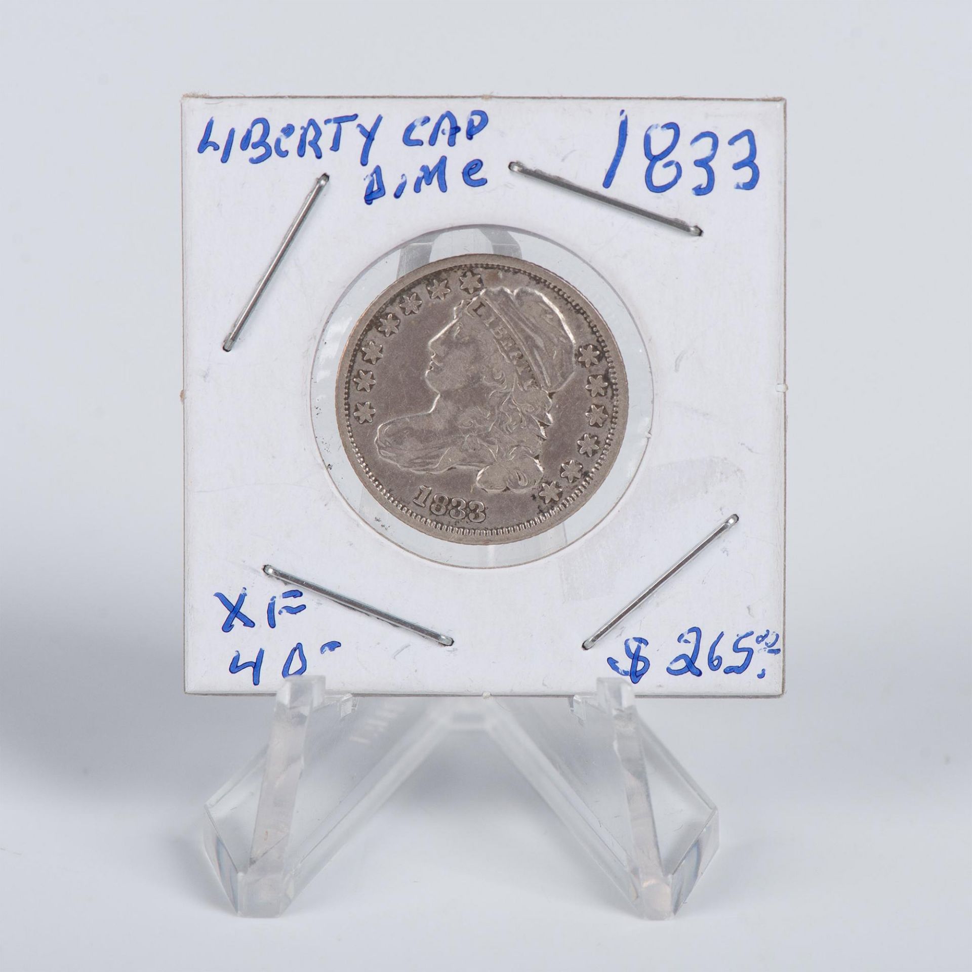 1833 LIBERTY CAPPED BUST DIME EF40 - Image 3 of 7