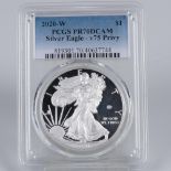 2020 W 1OZ V75 PR70 DCAM SILVER EAGLE