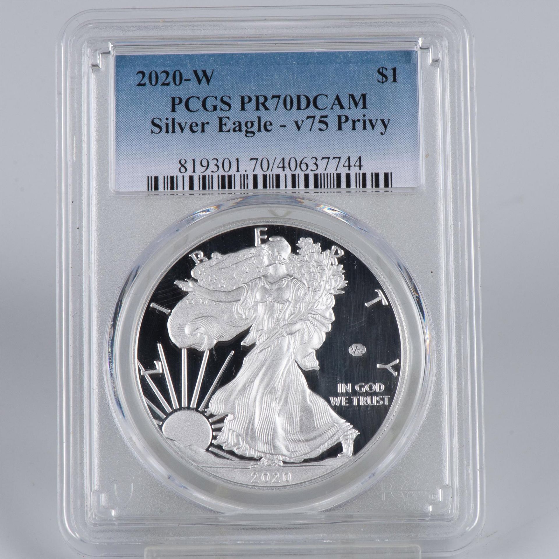 2020 W 1OZ V75 PR70 DCAM SILVER EAGLE