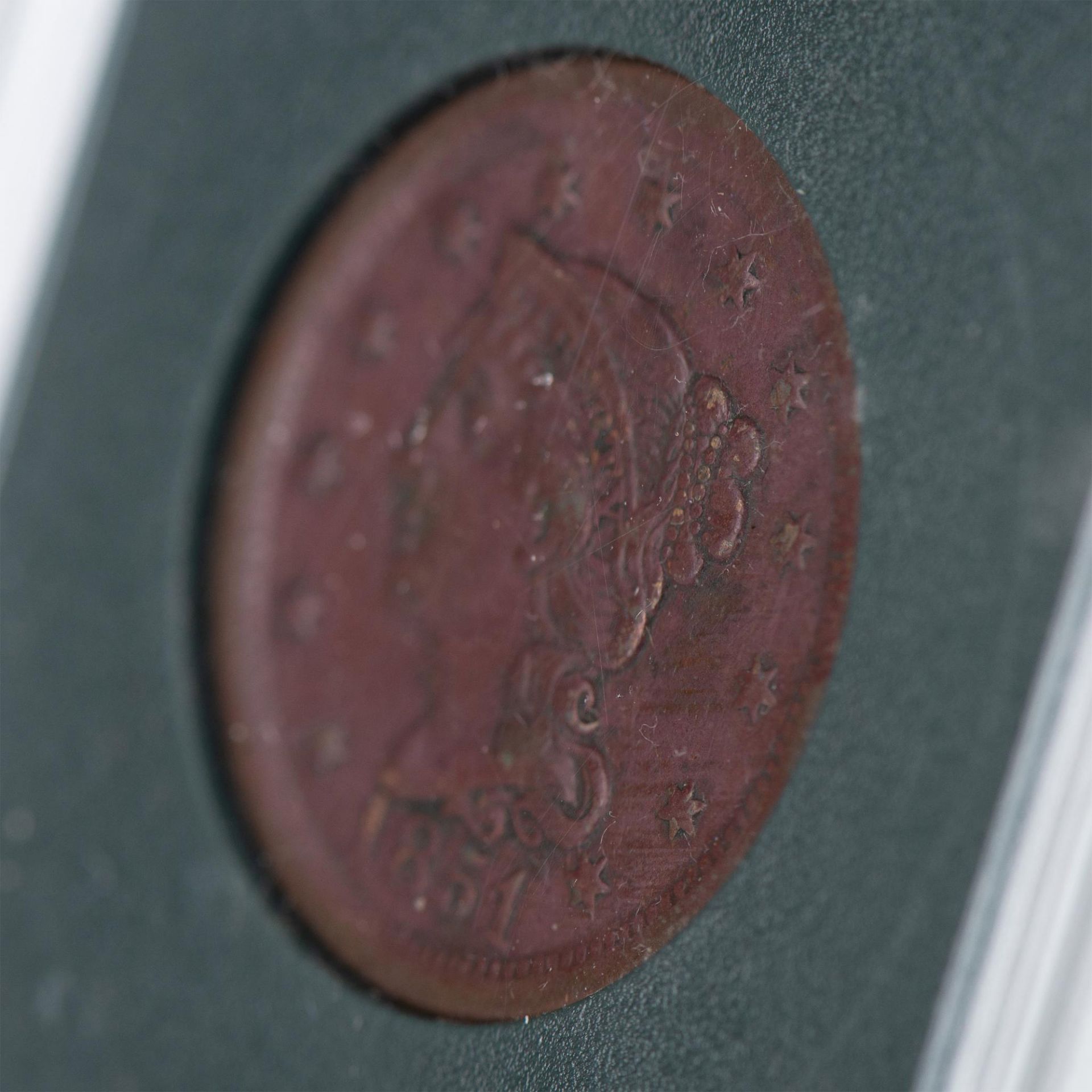 1851 LARGE 1C BRAIDED HAIR EF40 - Image 5 of 6
