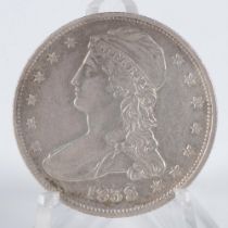 1838 CAPPED BUST US HALF DOLLAR AU50