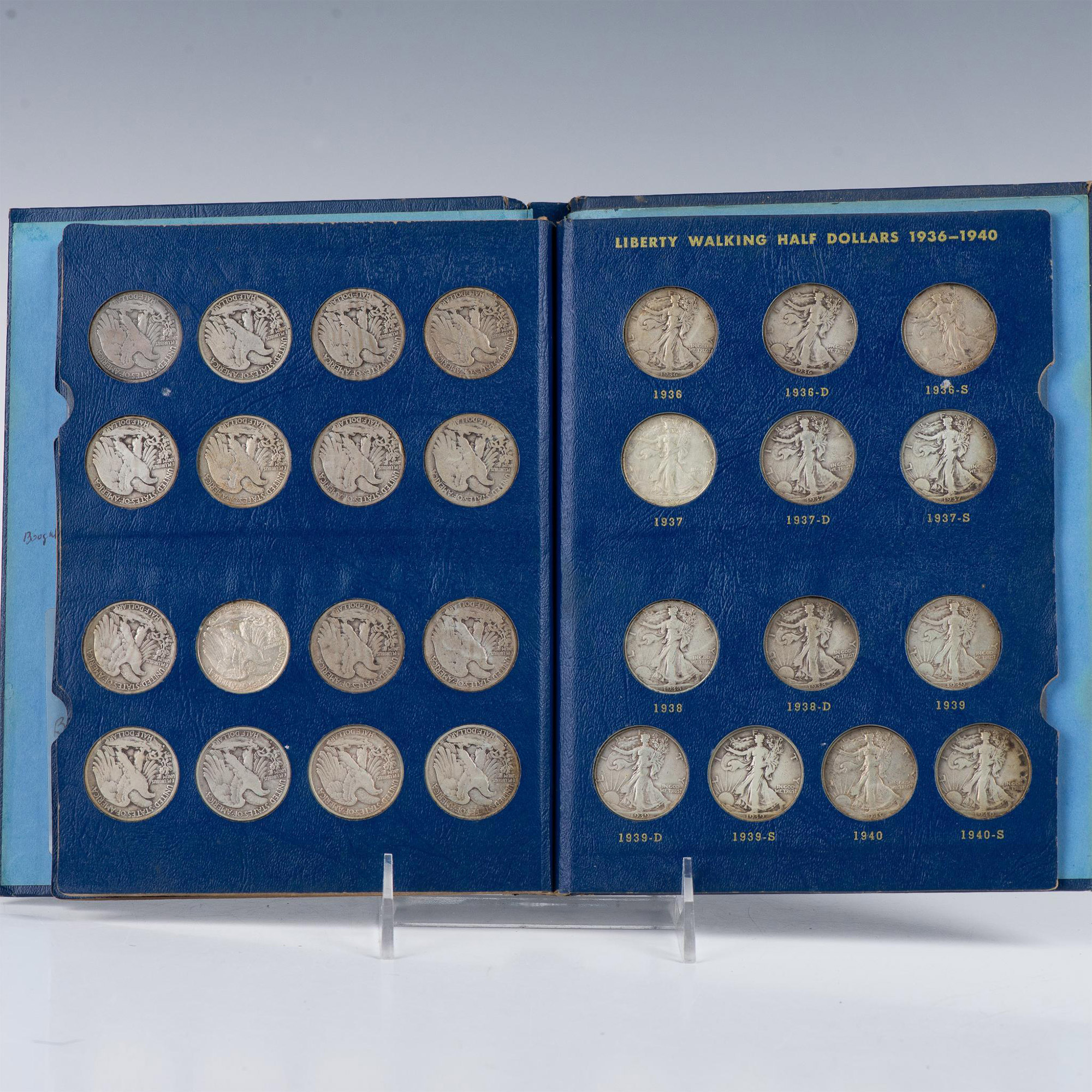 COMPLETE SET OF LIBERTY WALKING HALF DOLLAR COINS - Image 4 of 7