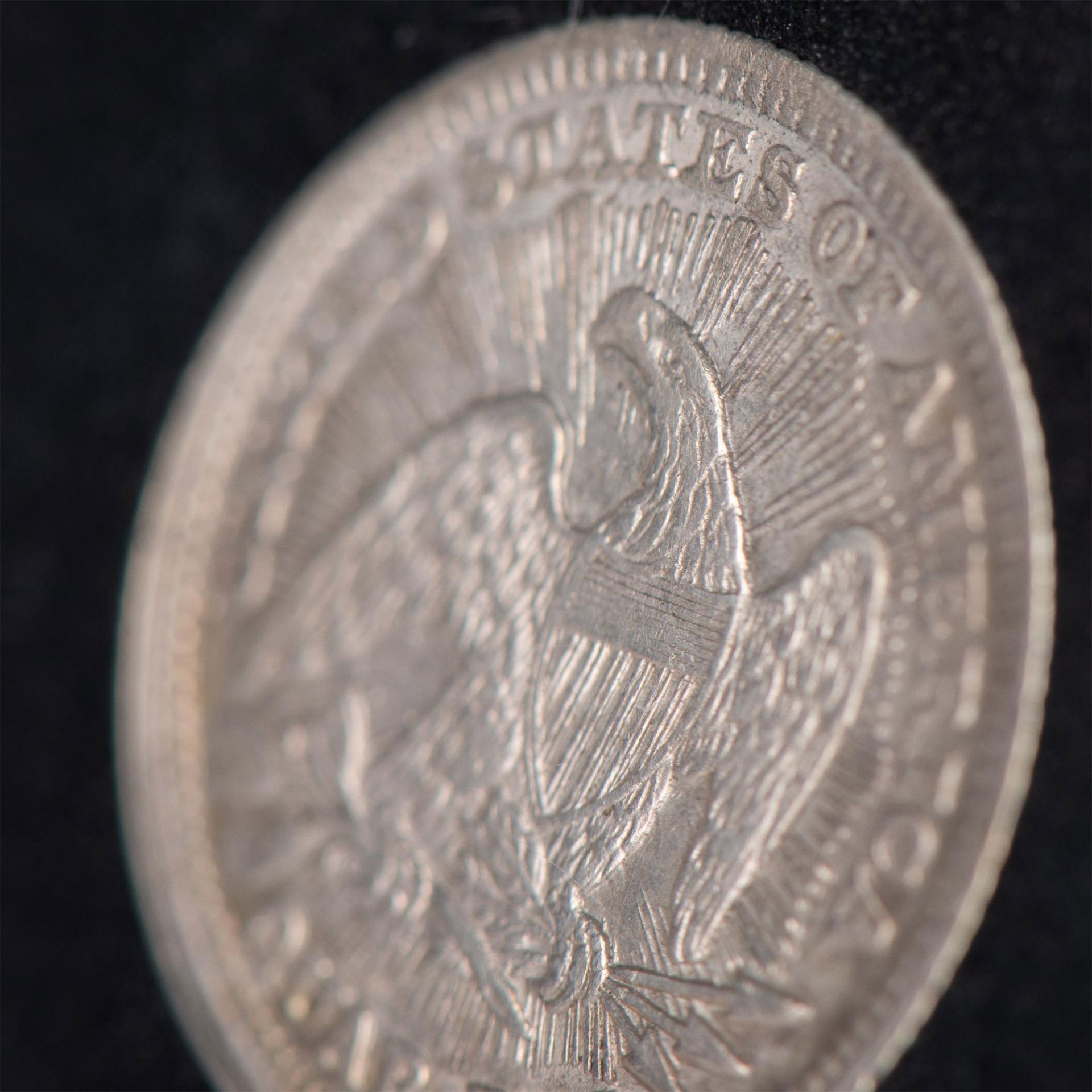 1853 US SEATED LIBERTY QUARTER EF40 - Image 9 of 10