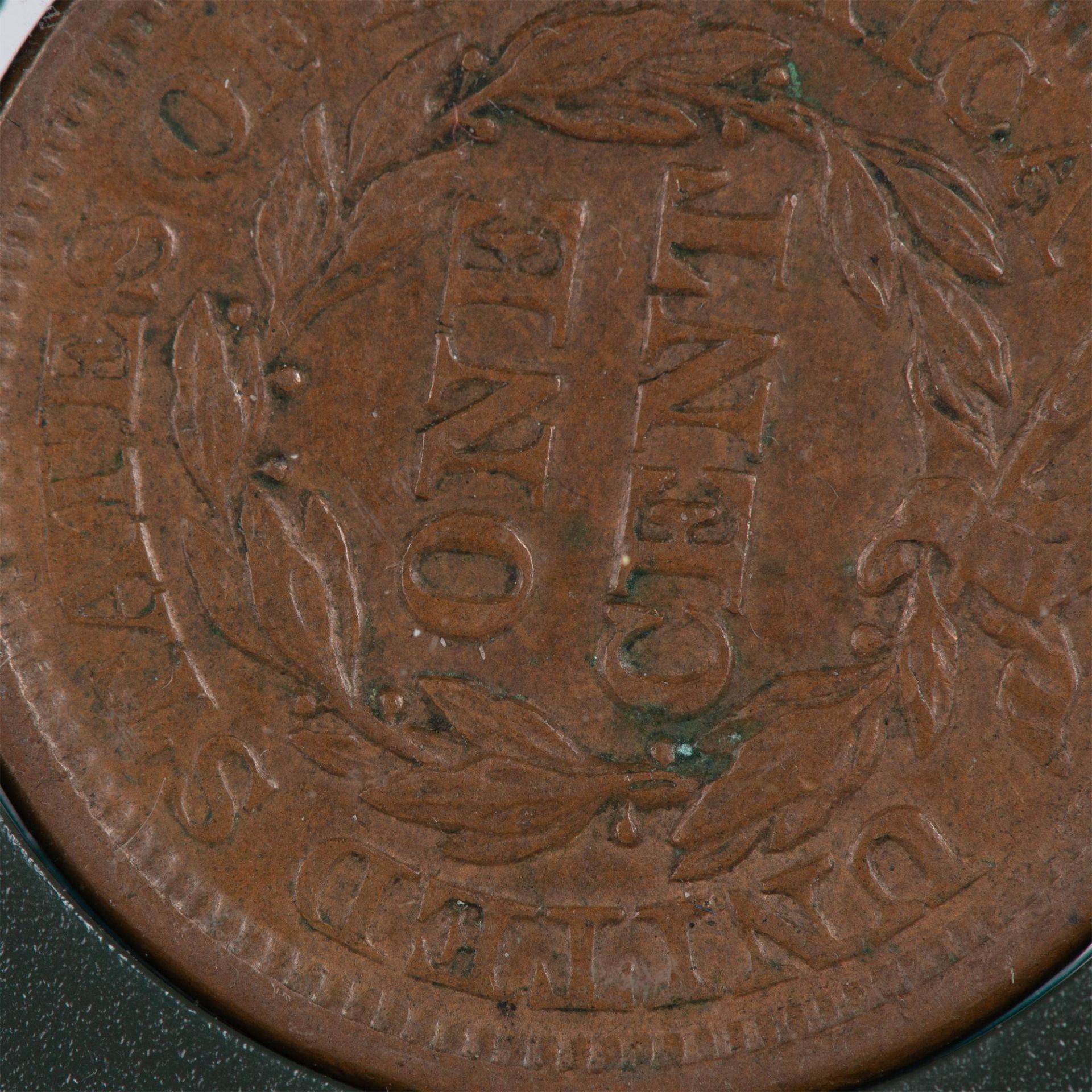 1857 US LARGE 1C SMALL DATE AU55 KEY DATE - Bild 8 aus 9