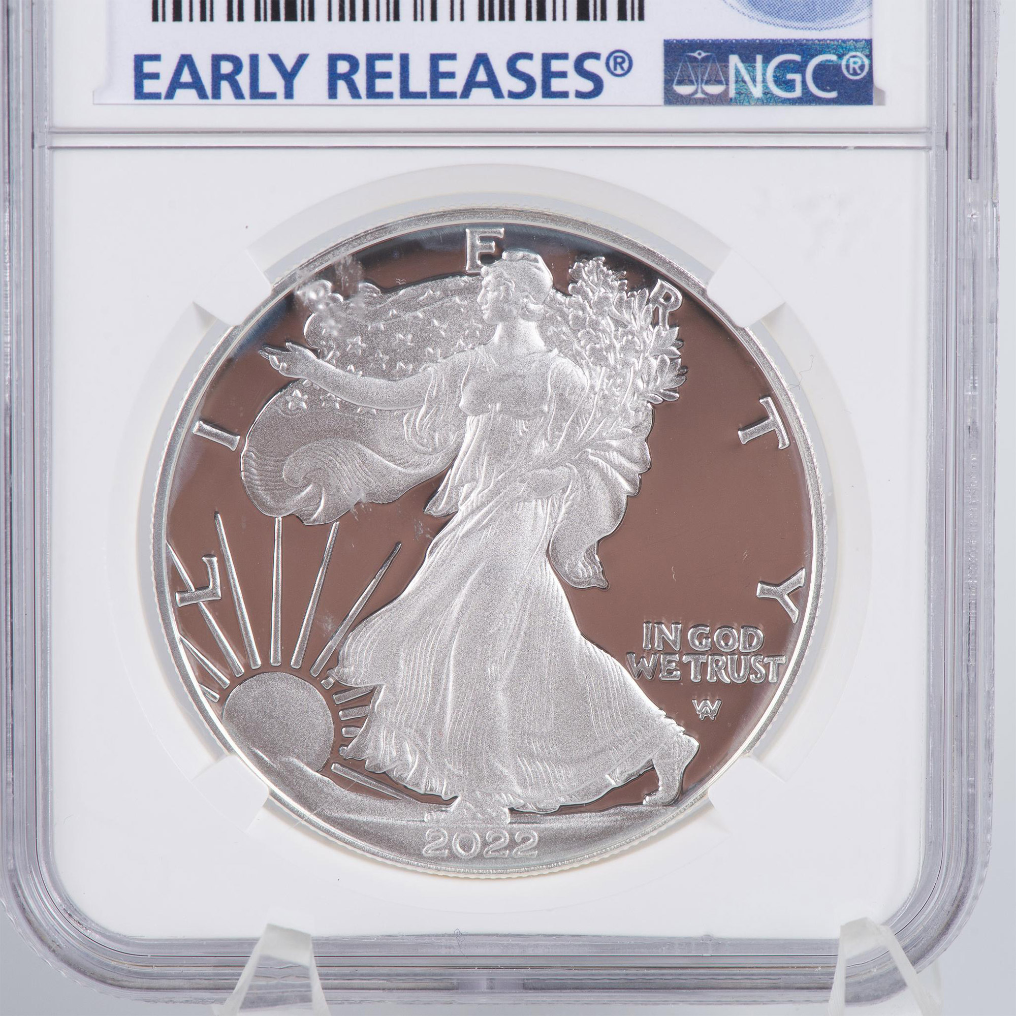 2022 PROOF ULTRA CAMEO EARLY RELEASE SILVER EAGLE NGC PF70 - Image 4 of 9