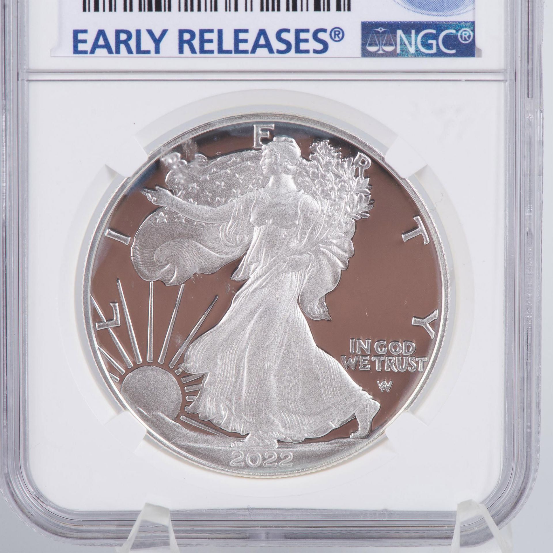 2022 PROOF ULTRA CAMEO EARLY RELEASE SILVER EAGLE NGC PF70 - Bild 4 aus 9